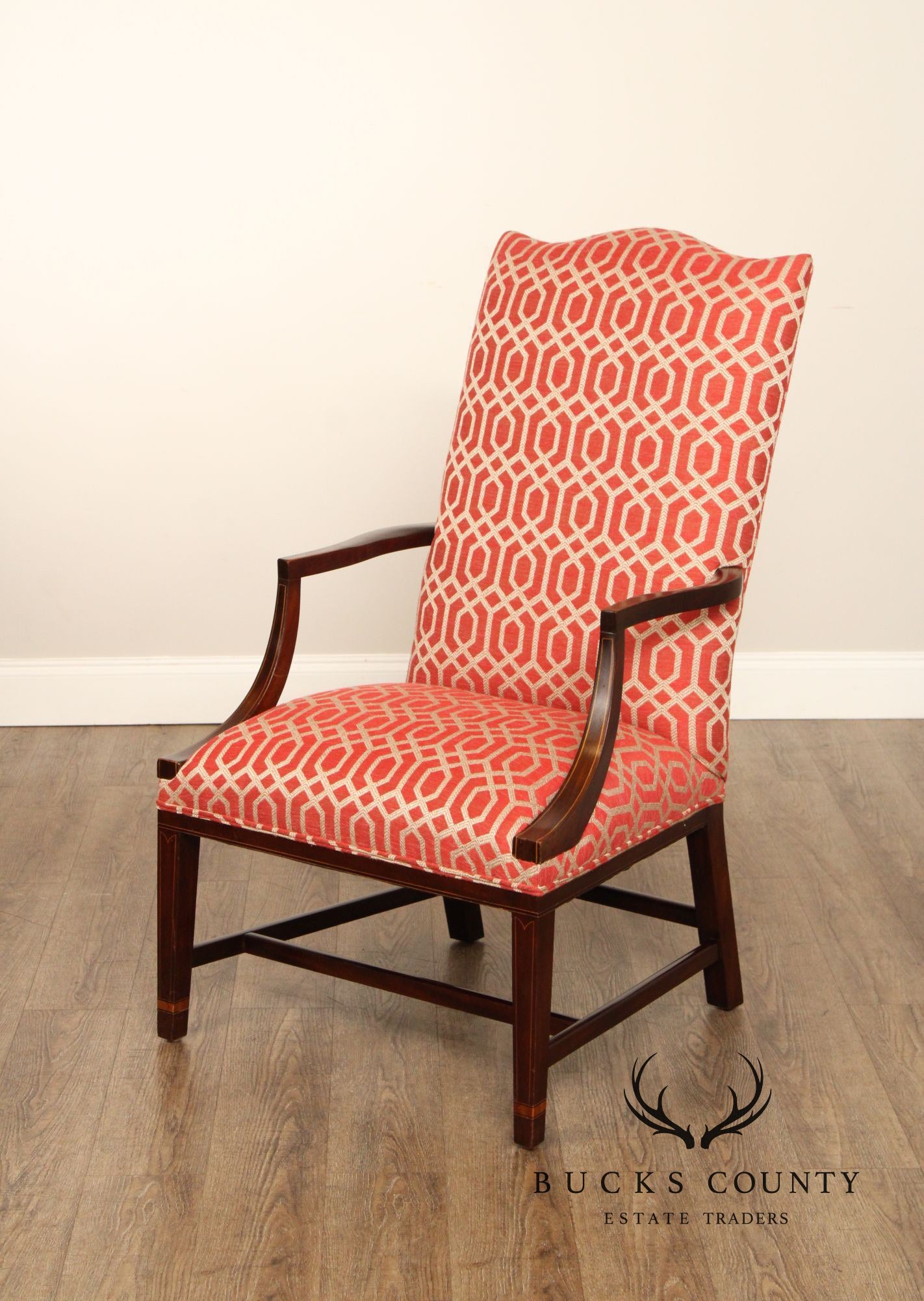 Kittinger Federal Style Mahogany Inlaid Armchair