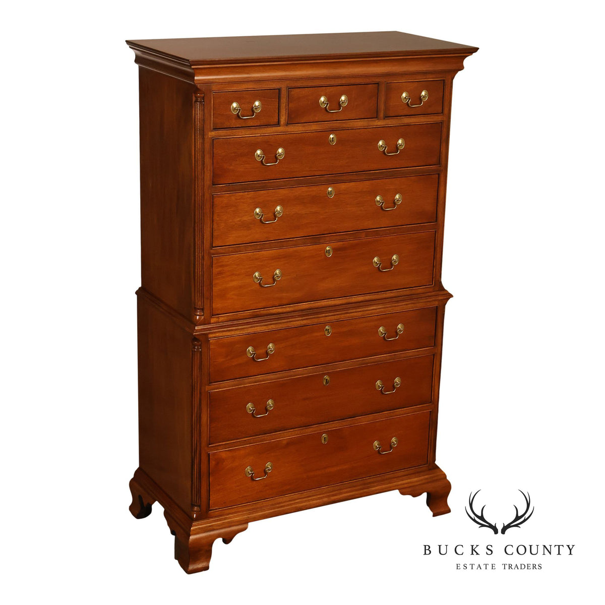 Stickley Chippendale Style Cherry High Chest