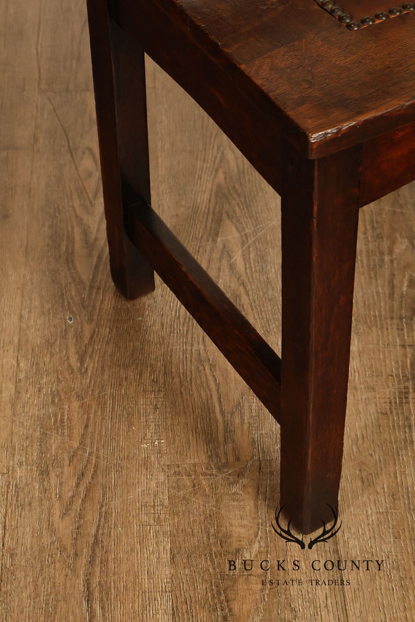 Gustav Stickley Antique Oak Rabbit Ear #1291 Dining Chair