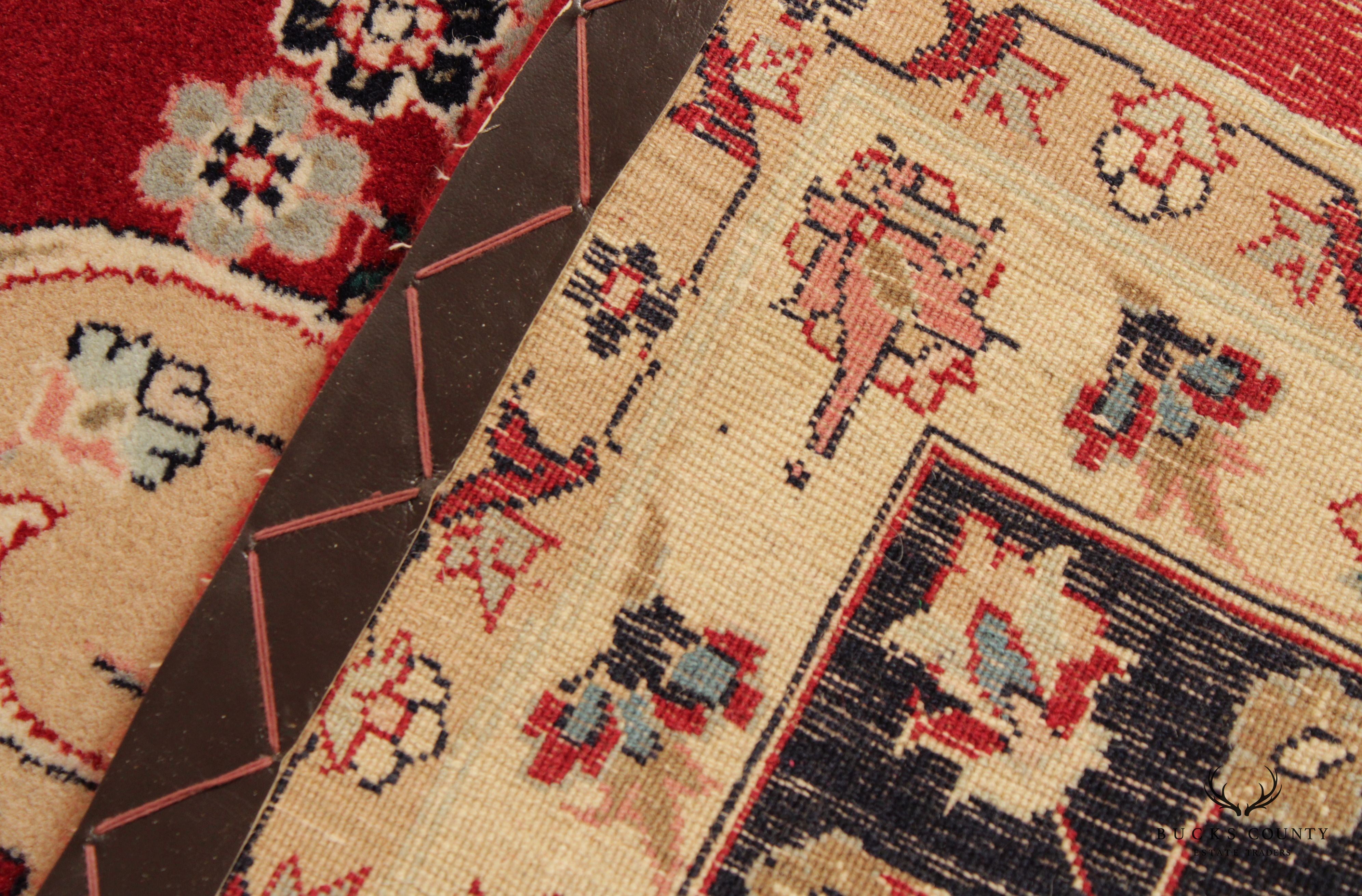 Persian Kashan Large Woven Wool Area Rug, 13' x 9'