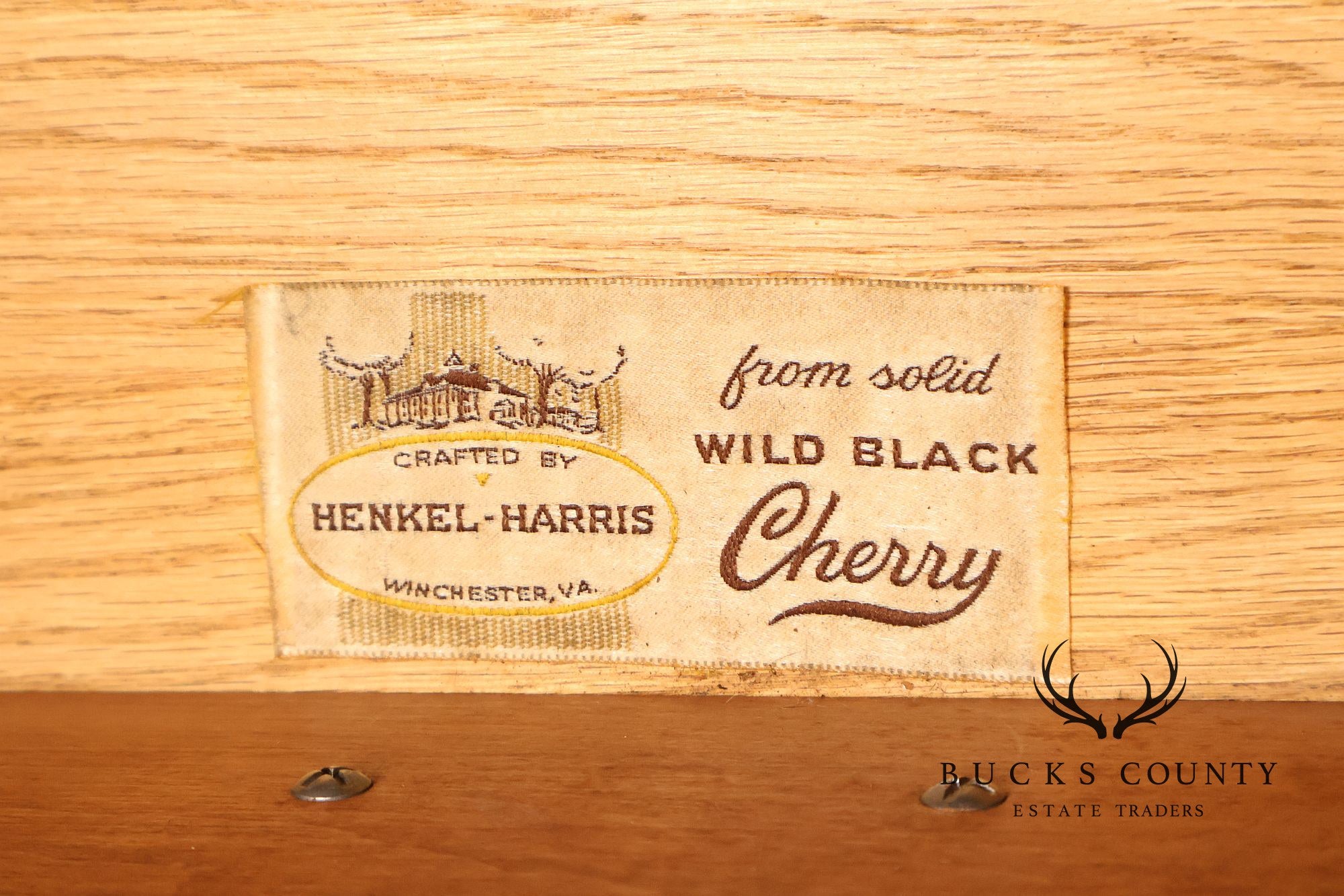 Henkel Harris Chippendale Style Cherry Double Dresser