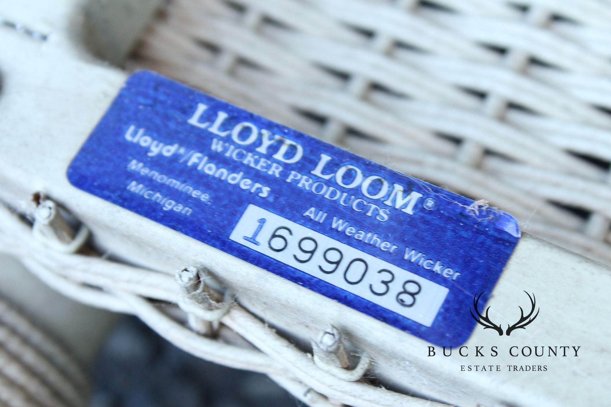 Lloyd Loom Outdoor Wicker Loveseat