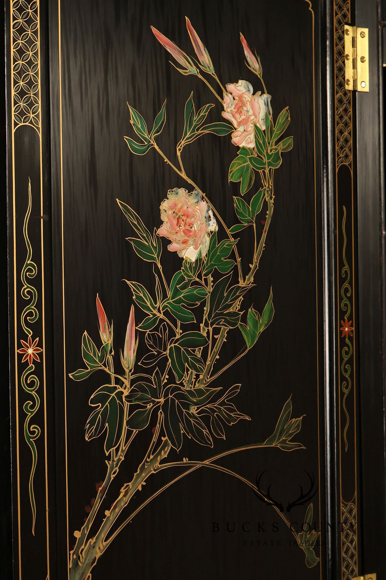 Chinoiserie Secretary Bookcase