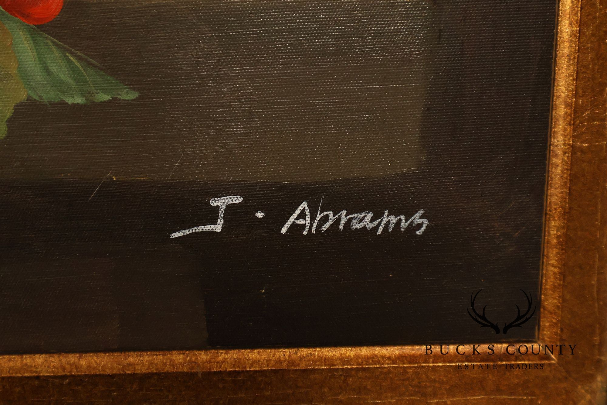 J. Abrams Still-Life Painting of Fruit