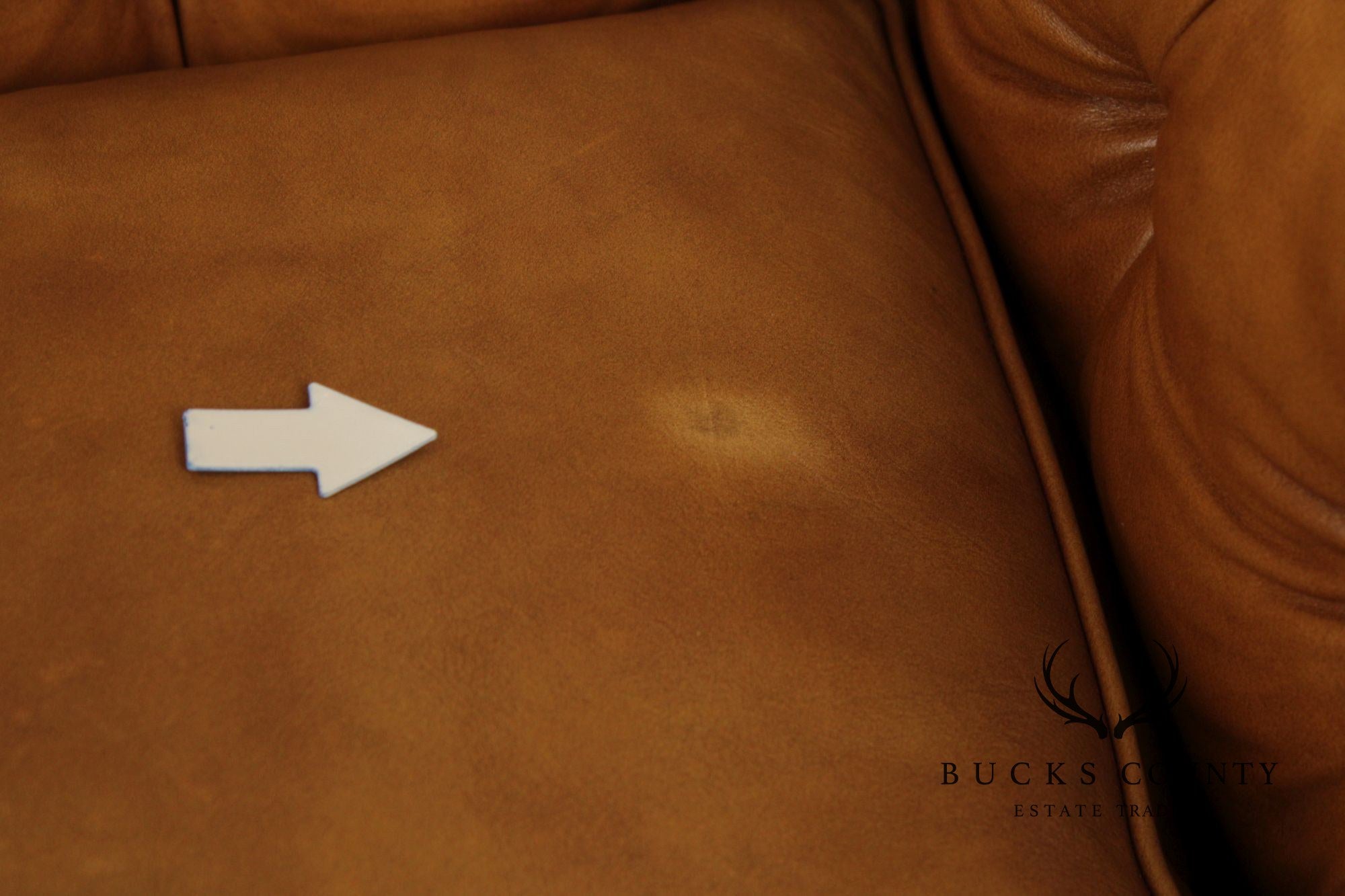 Antique English Regency Mahogany and Tufted Leather Sofa
