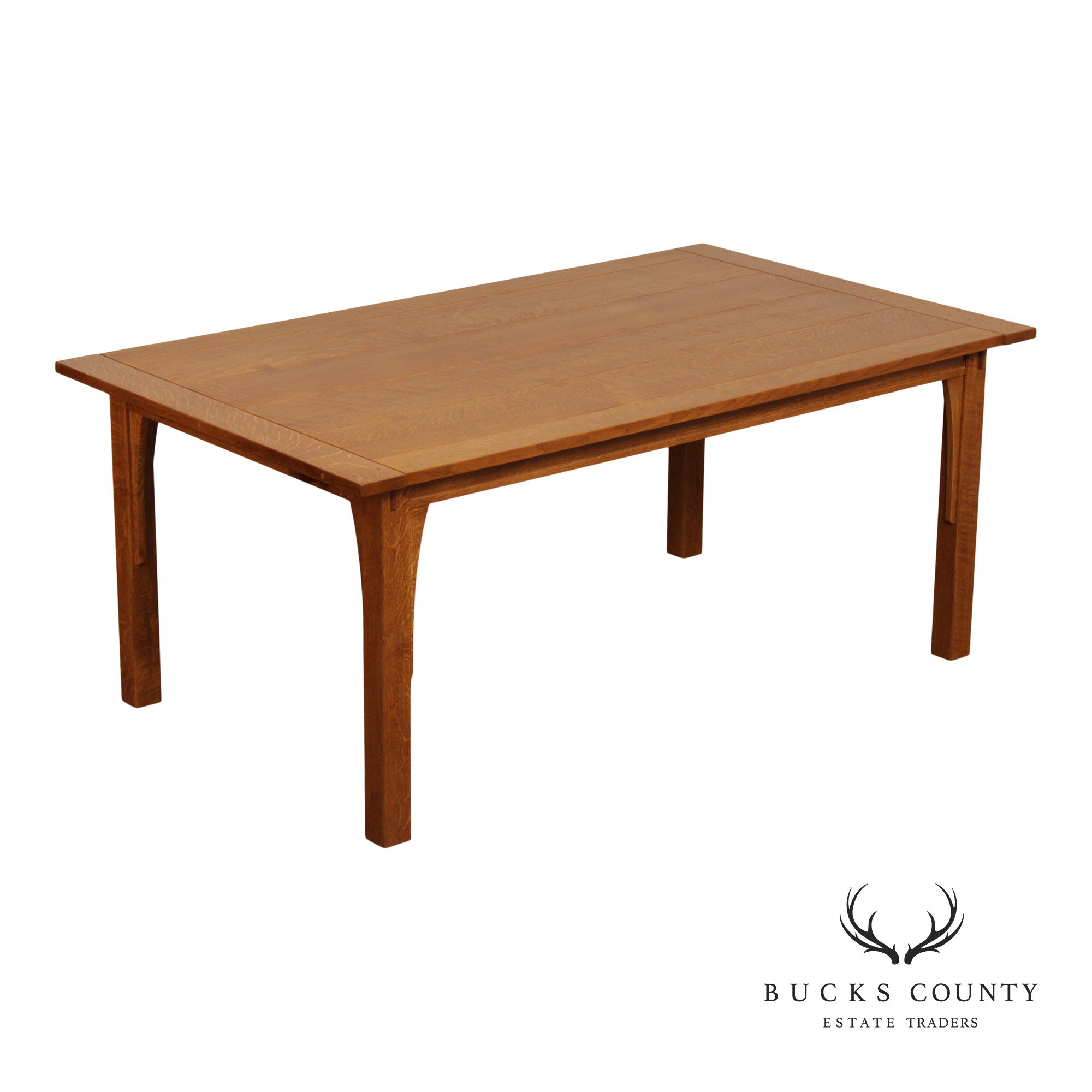 Stickley Mission Collection Oak Butterfly Top Expandable Dining Table