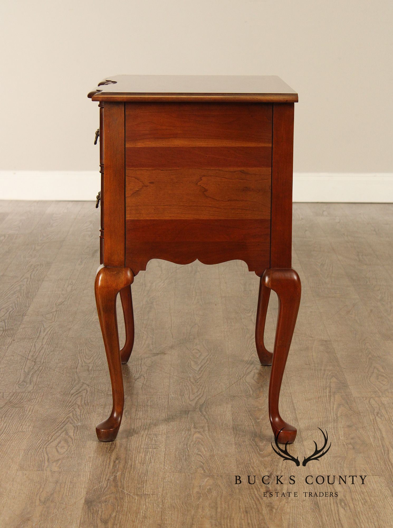 Queen Anne Style Cherry Blockfront Lowboy