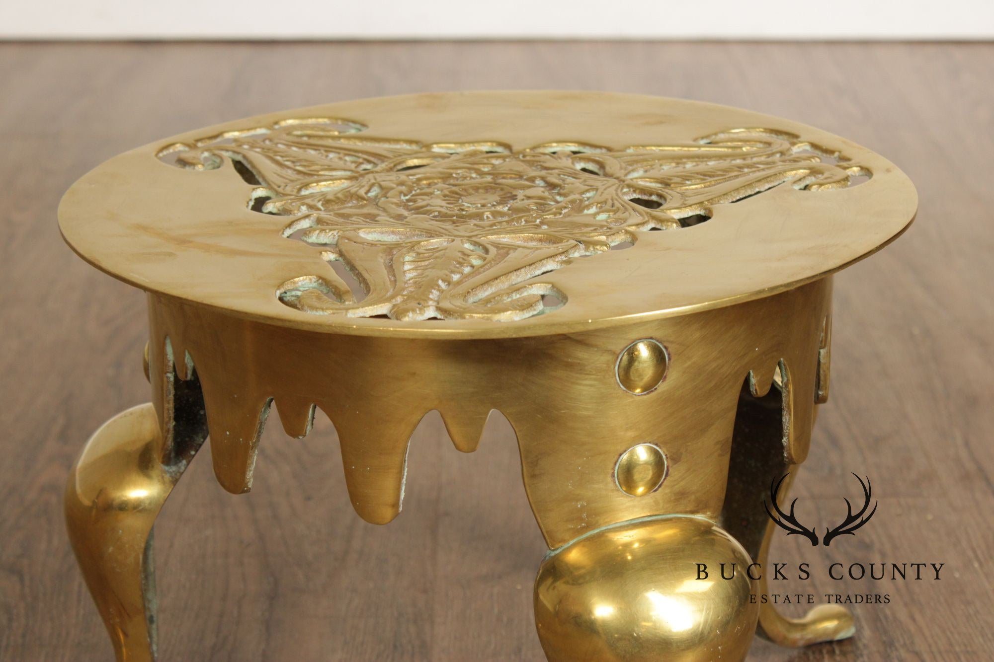 Vintage Brass Kettle Stand