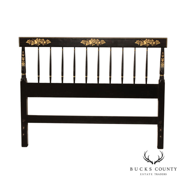 Hitchcock Vintage Stencil-Painted Full-Size Headboard