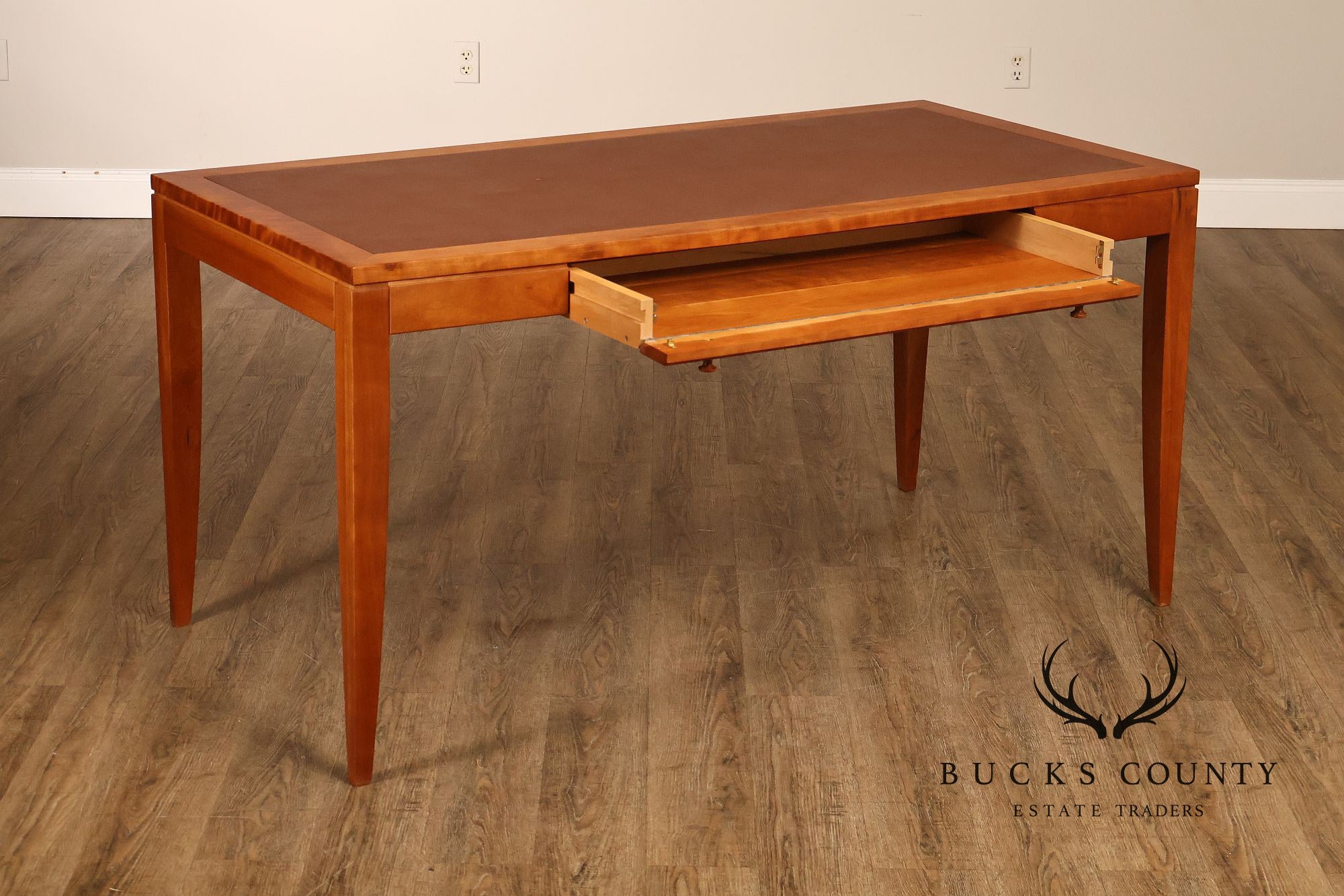 Copeland Furniture Leather Top Cherry Writing Desk