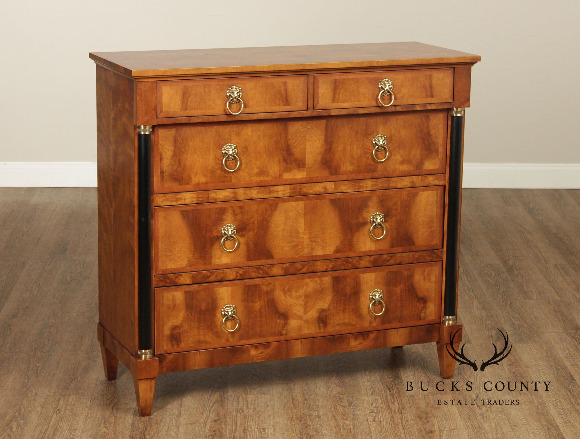 Century Furniture Empire Style Walnut Chest of Drawers