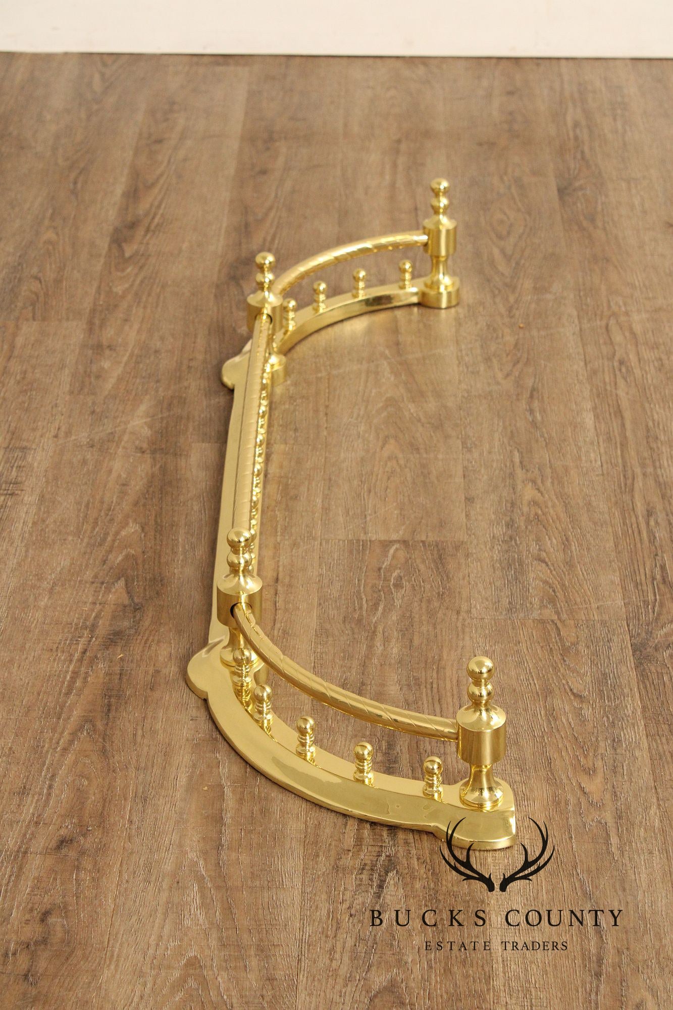 Traditional Polished Brass Fireplace Fender