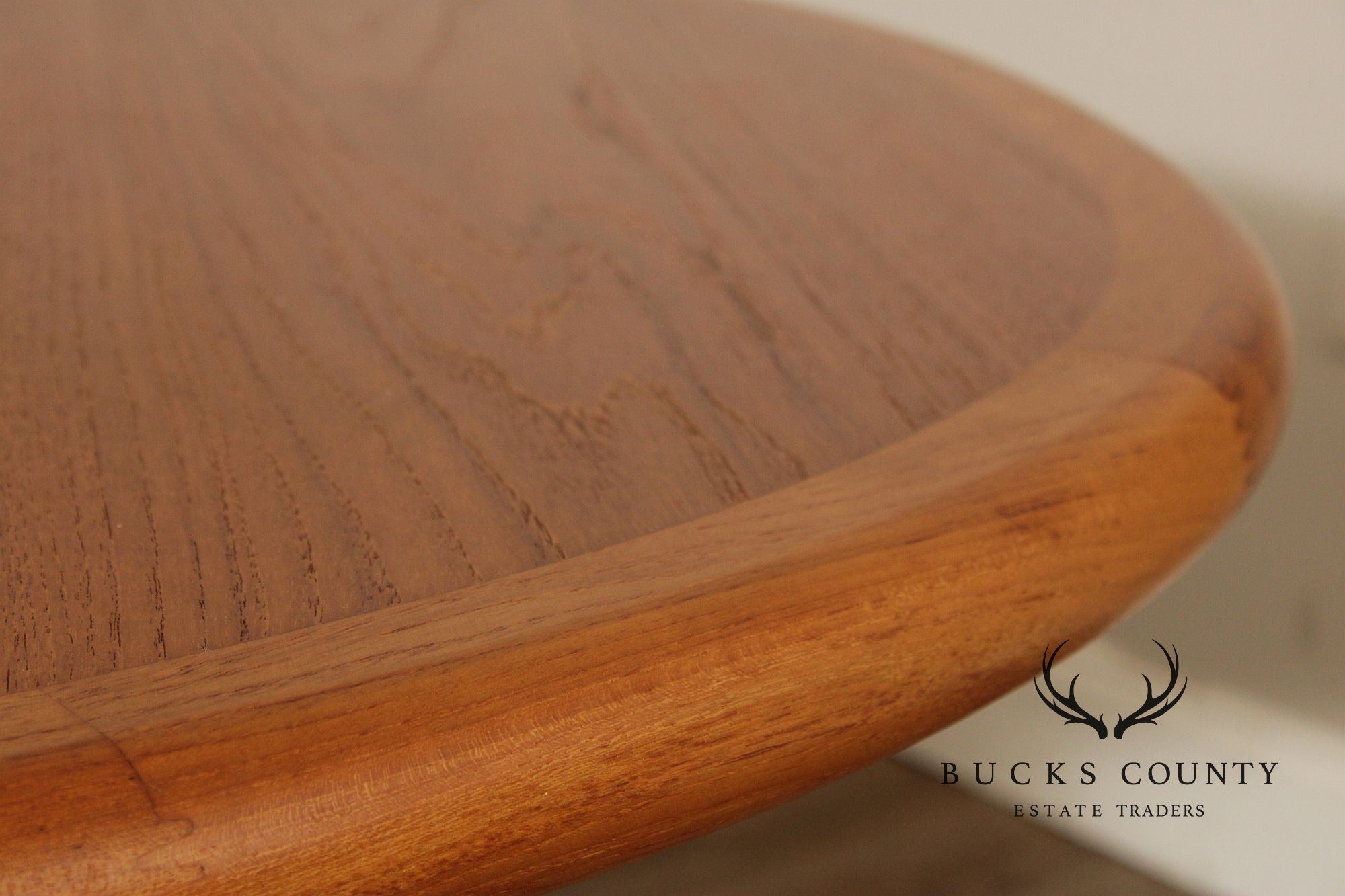 Ansager Møbler Danish Teak Pedestal Dining Table With Two Leaves