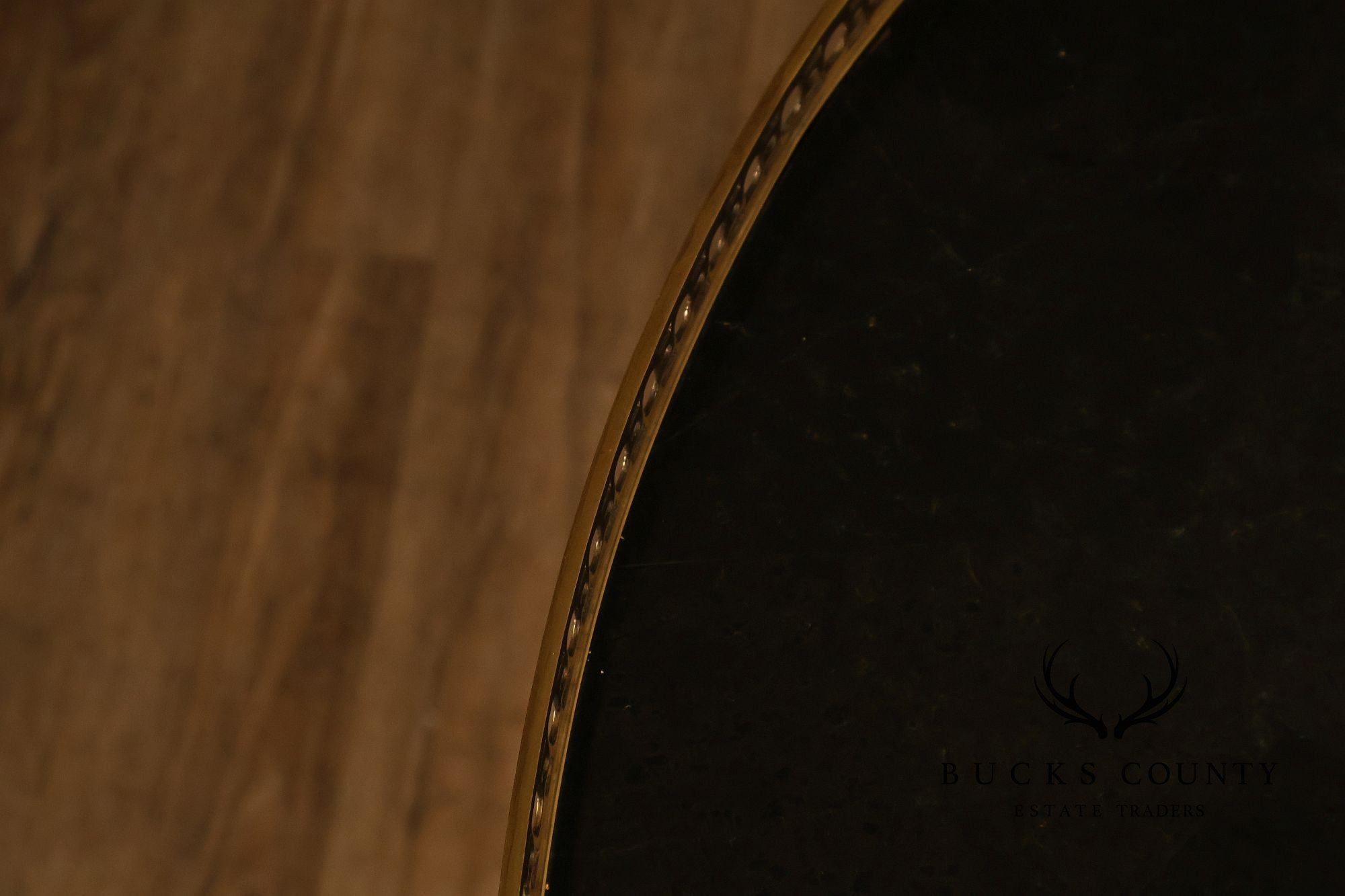 Maitland Smith Louis XVI Style Marquetry Center Table With Brass Gallery