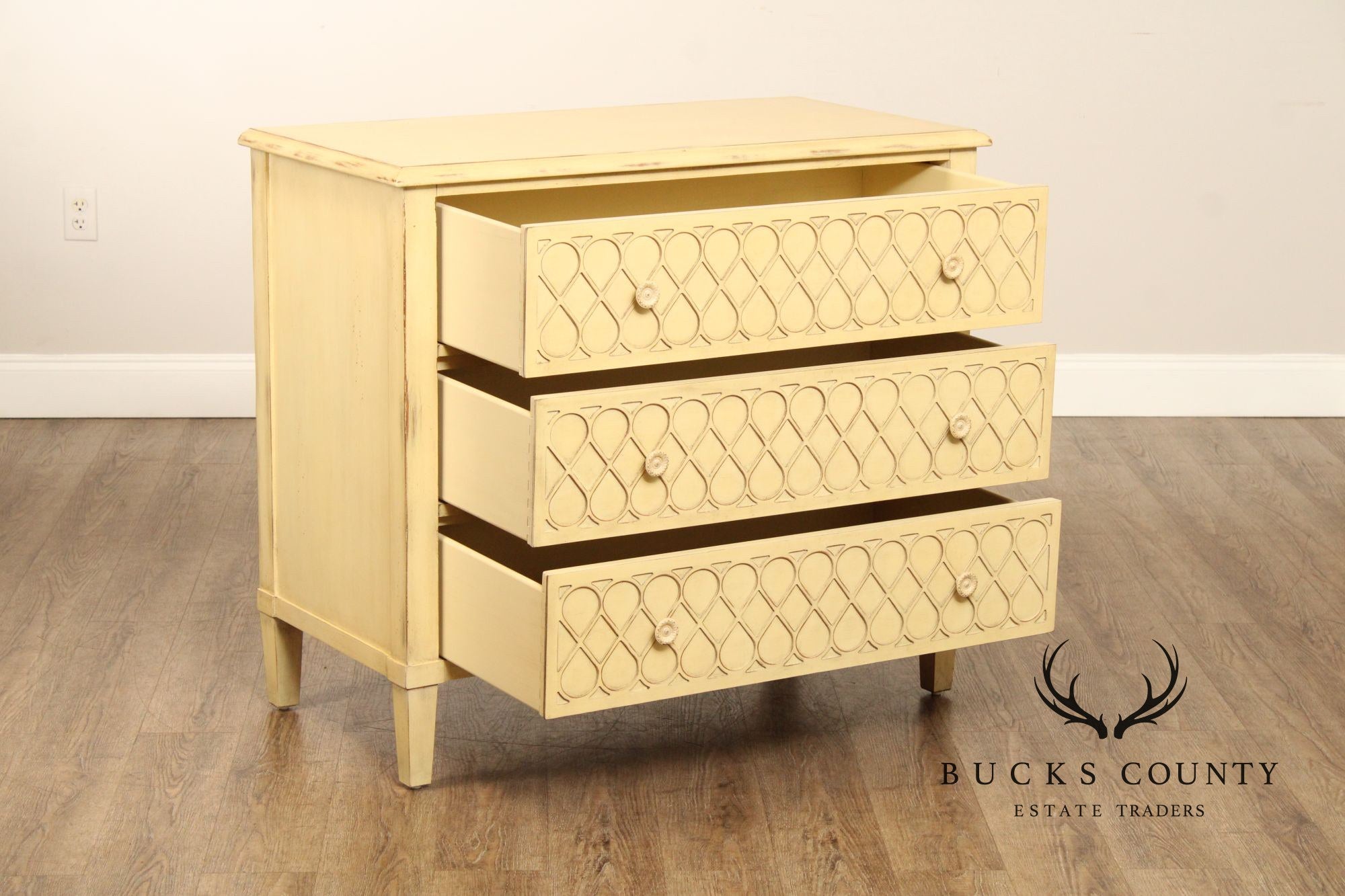 Hooker Furniture 'Melange' Pair of Latticefront Chests