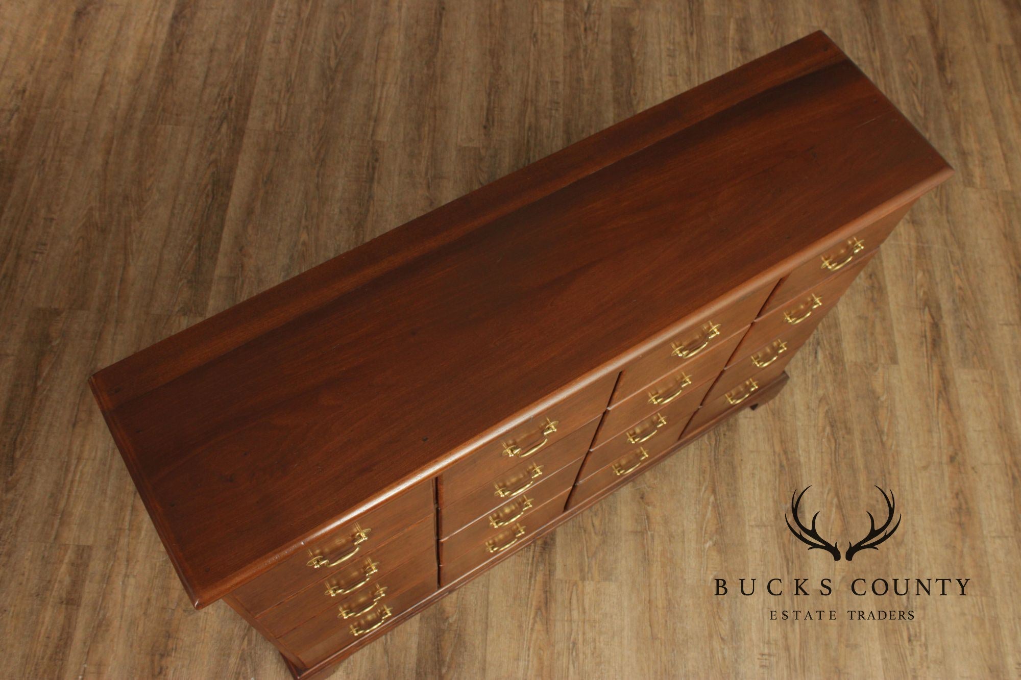 Antique Oak and Poplar Sixteen Drawer Apothecary Chest