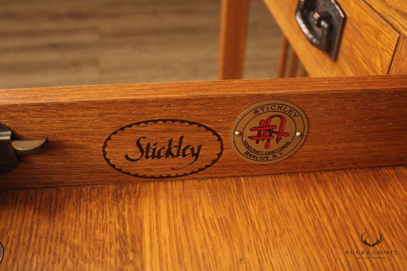 Stickley Mission Collection Oak Spindle Writing Desk