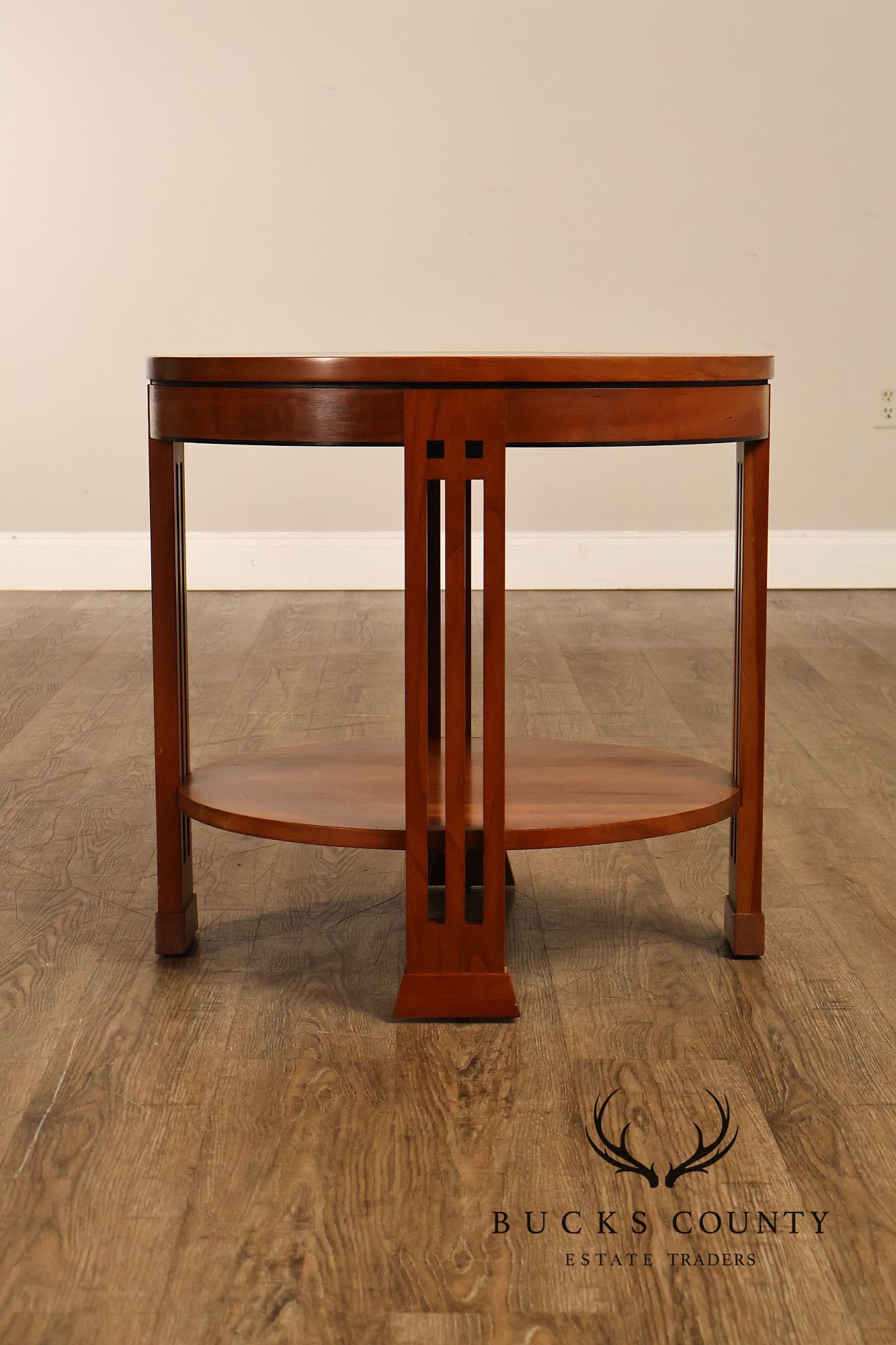 Stickley 21st Century Collection Round Cherry Lamp Table