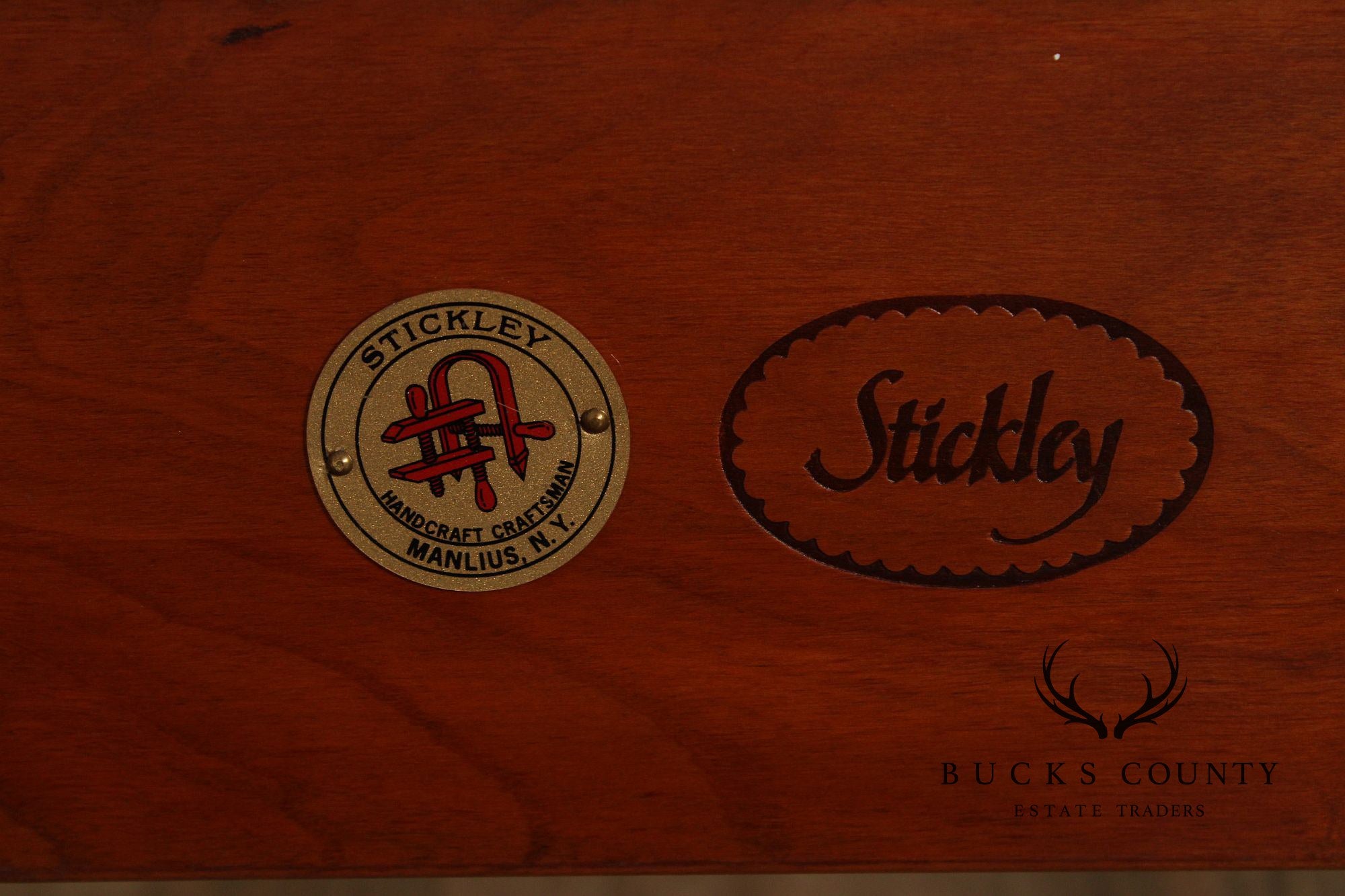 Stickley Mission Collection Harvey Ellis Inlaid Cherry King Bed