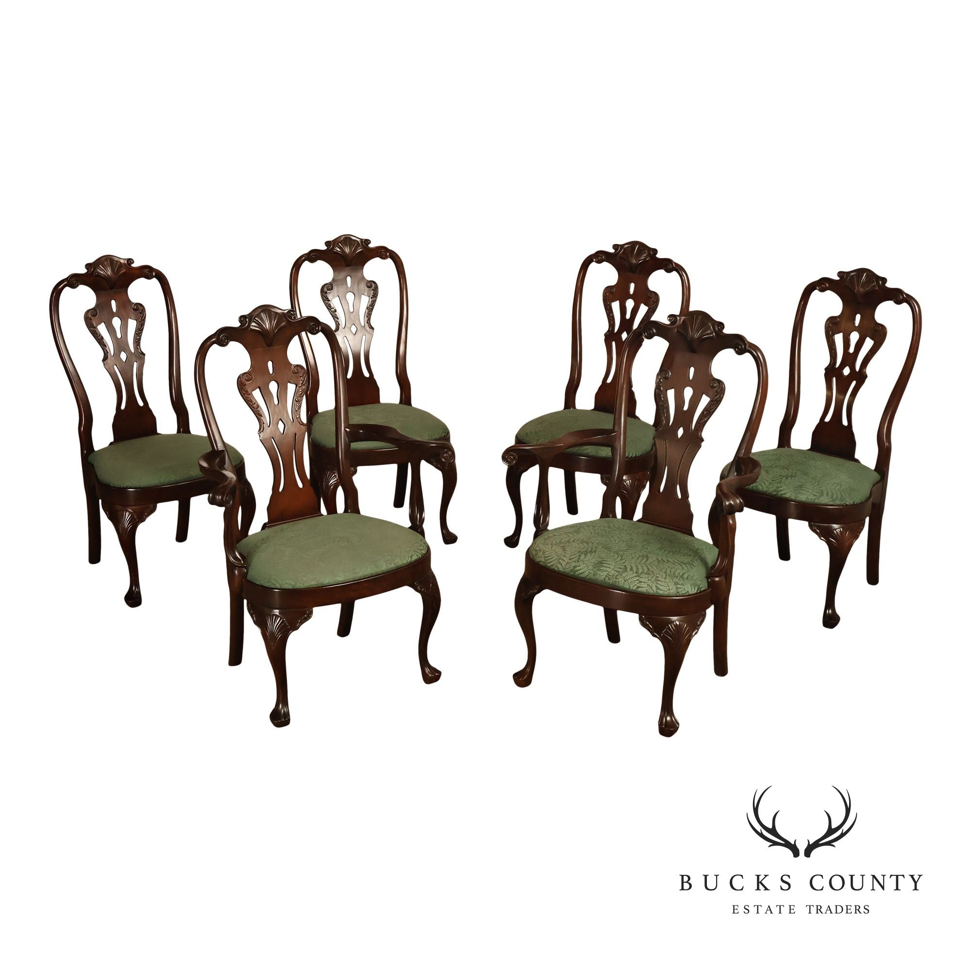 Henredon 'Rittenhouse Square' Set of Six Mahogany Dining Chairs