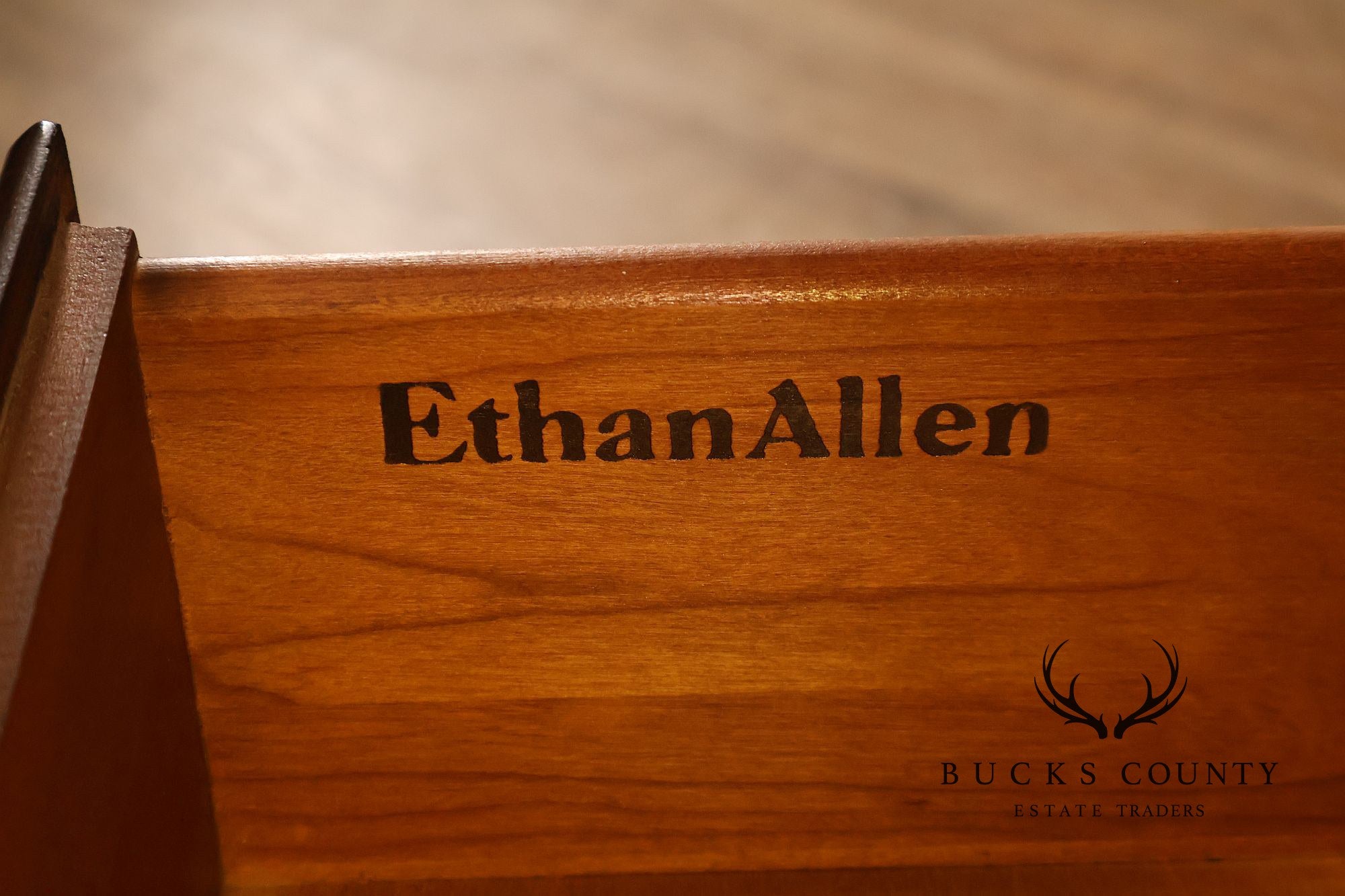 Ethan Allen Georgian Court Cherry Gentleman's Chest Armoire