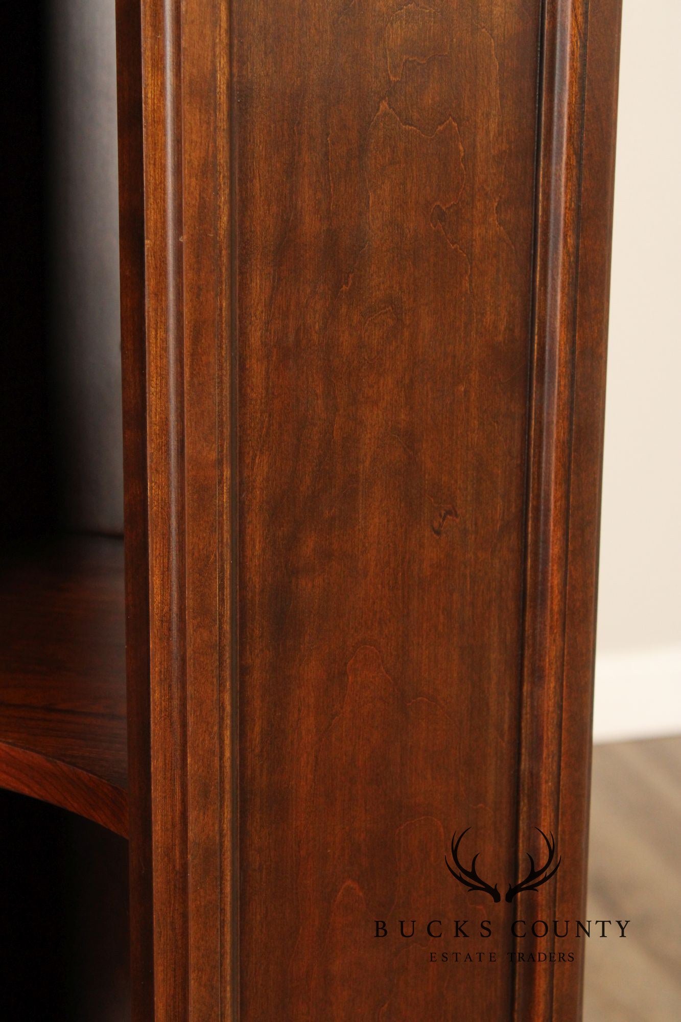 Harden Traditional Pair of Cherry Corner Bookcases