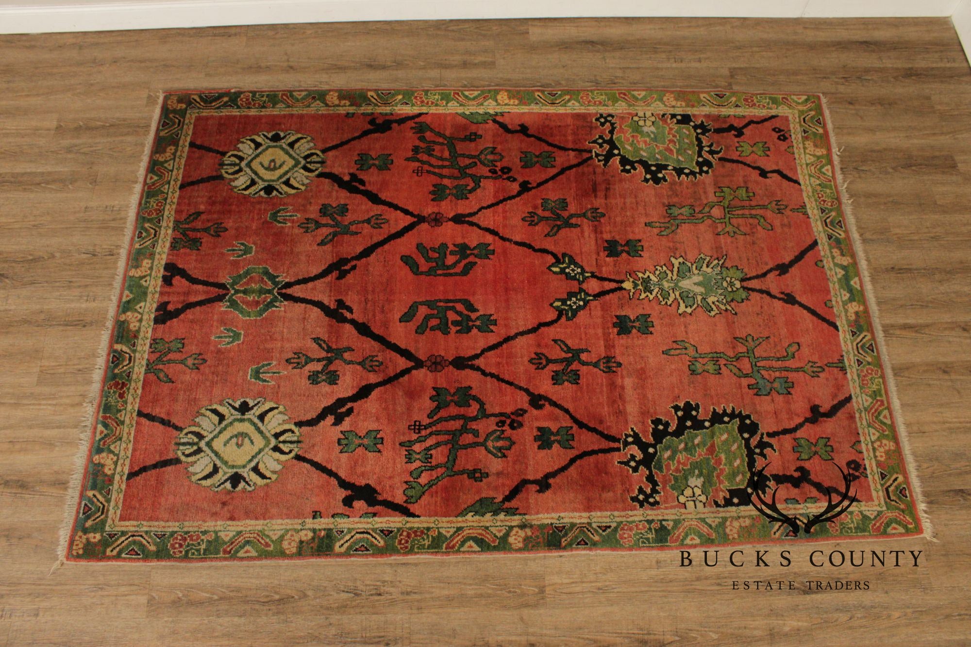 Khotan Style Hand Knotted Wool Area Rug 6'x 9'