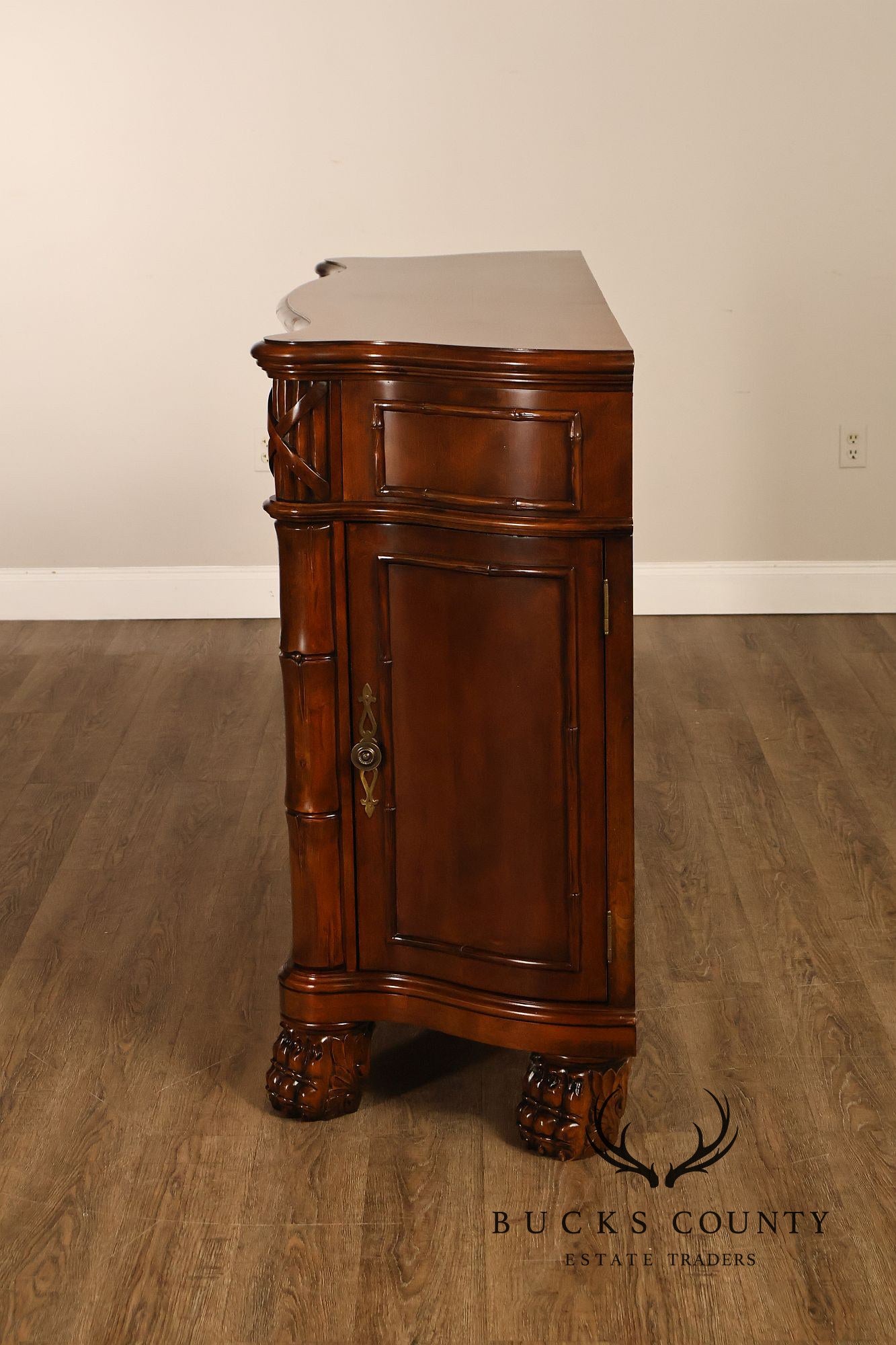 Serpentine Front Dresser Chest of Drawers