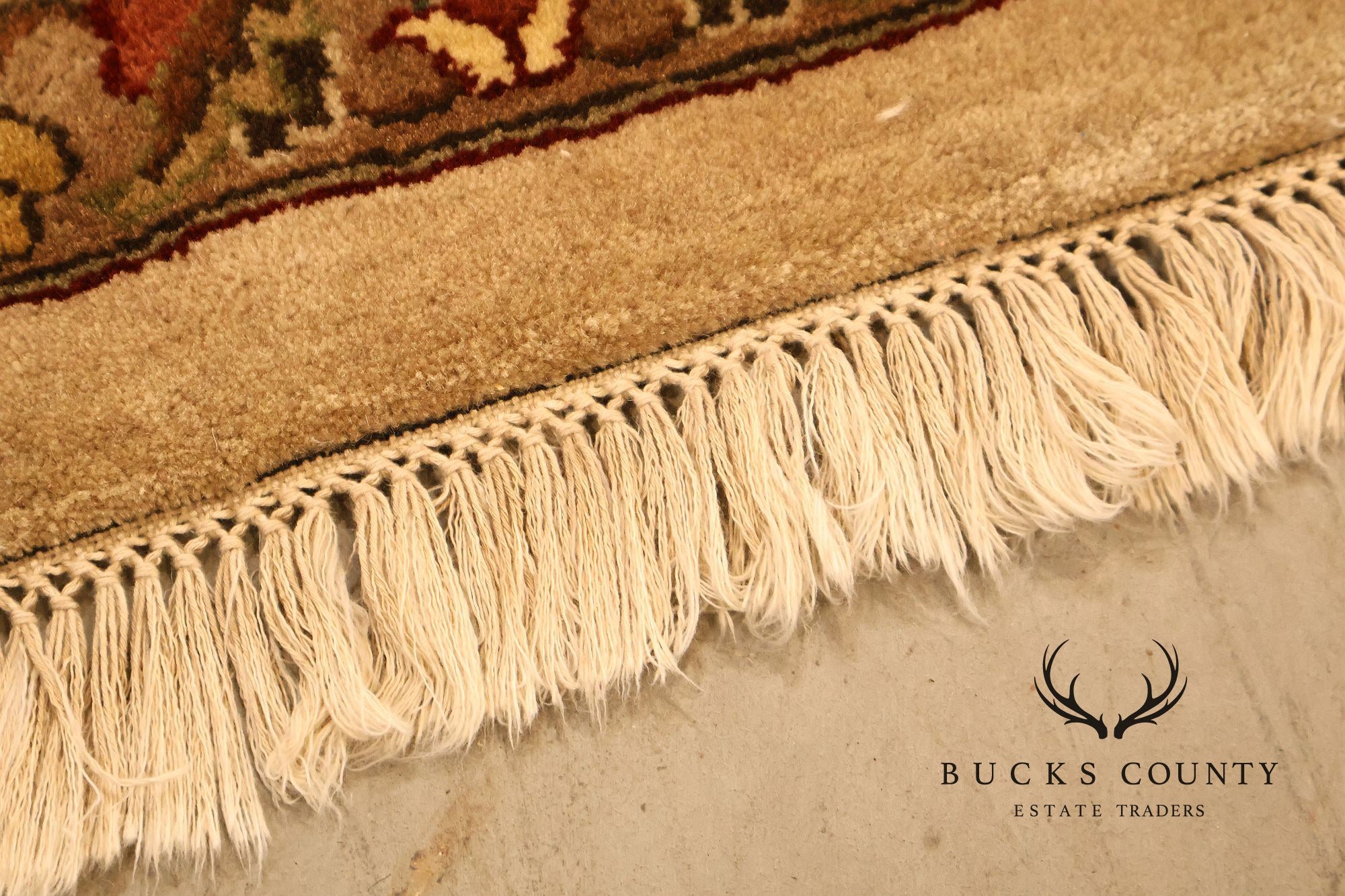 Persian Style Floral Wool Area Rug  12 inch x 15 inch 10 inch