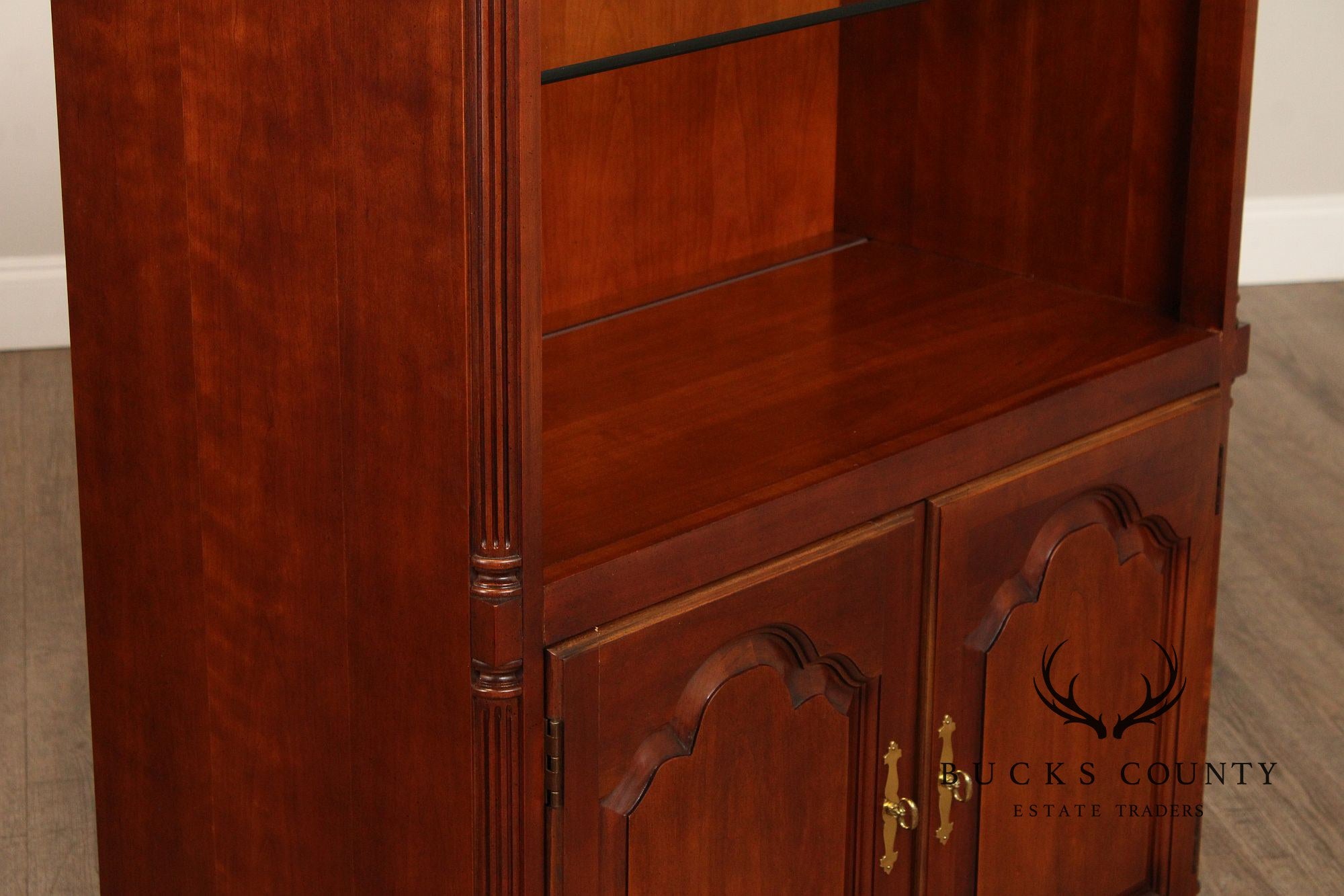 Traditional Cherry Open Bookcase