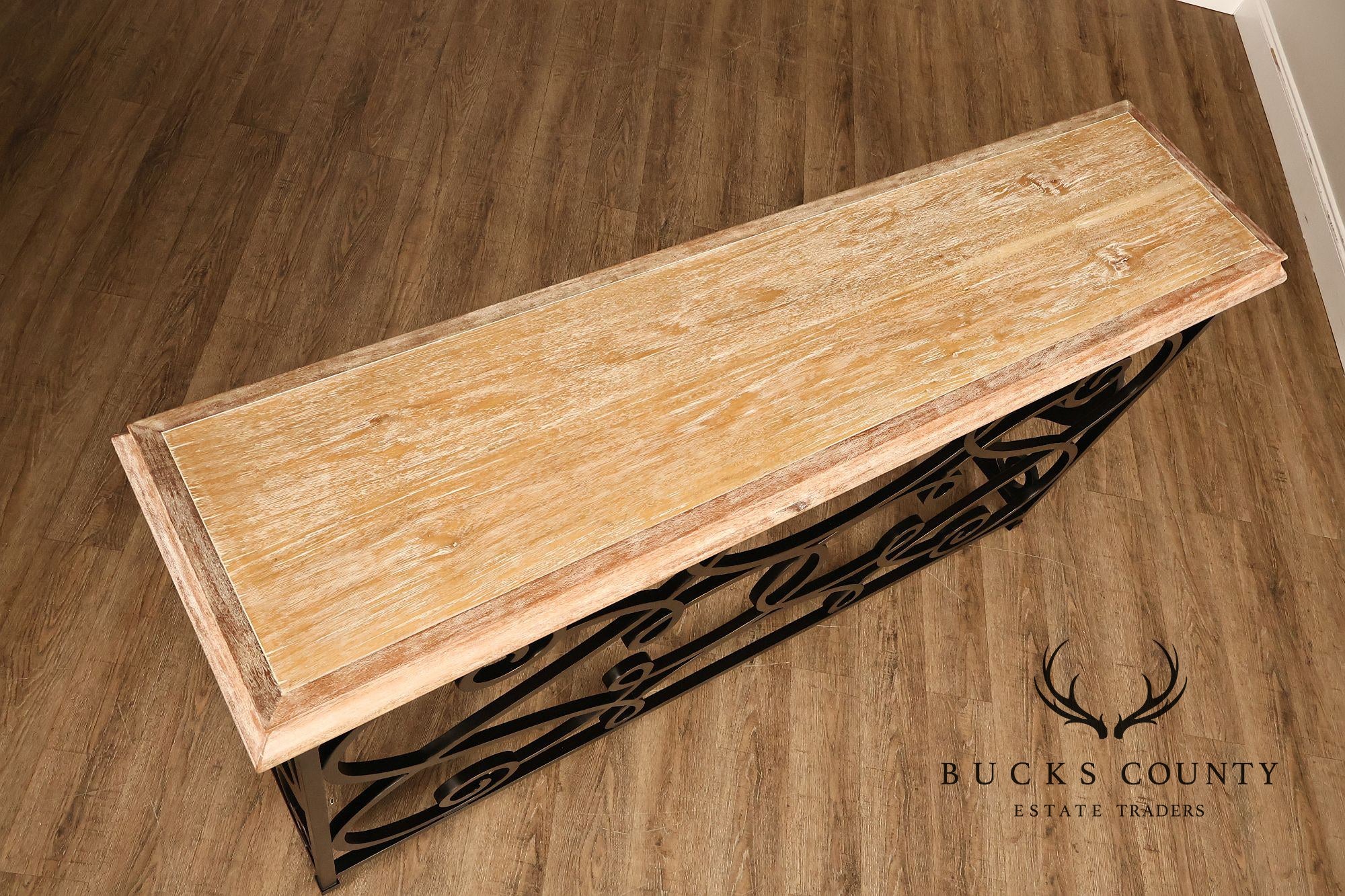 Jonathan Charles Artisan Collection Wrought Iron Console