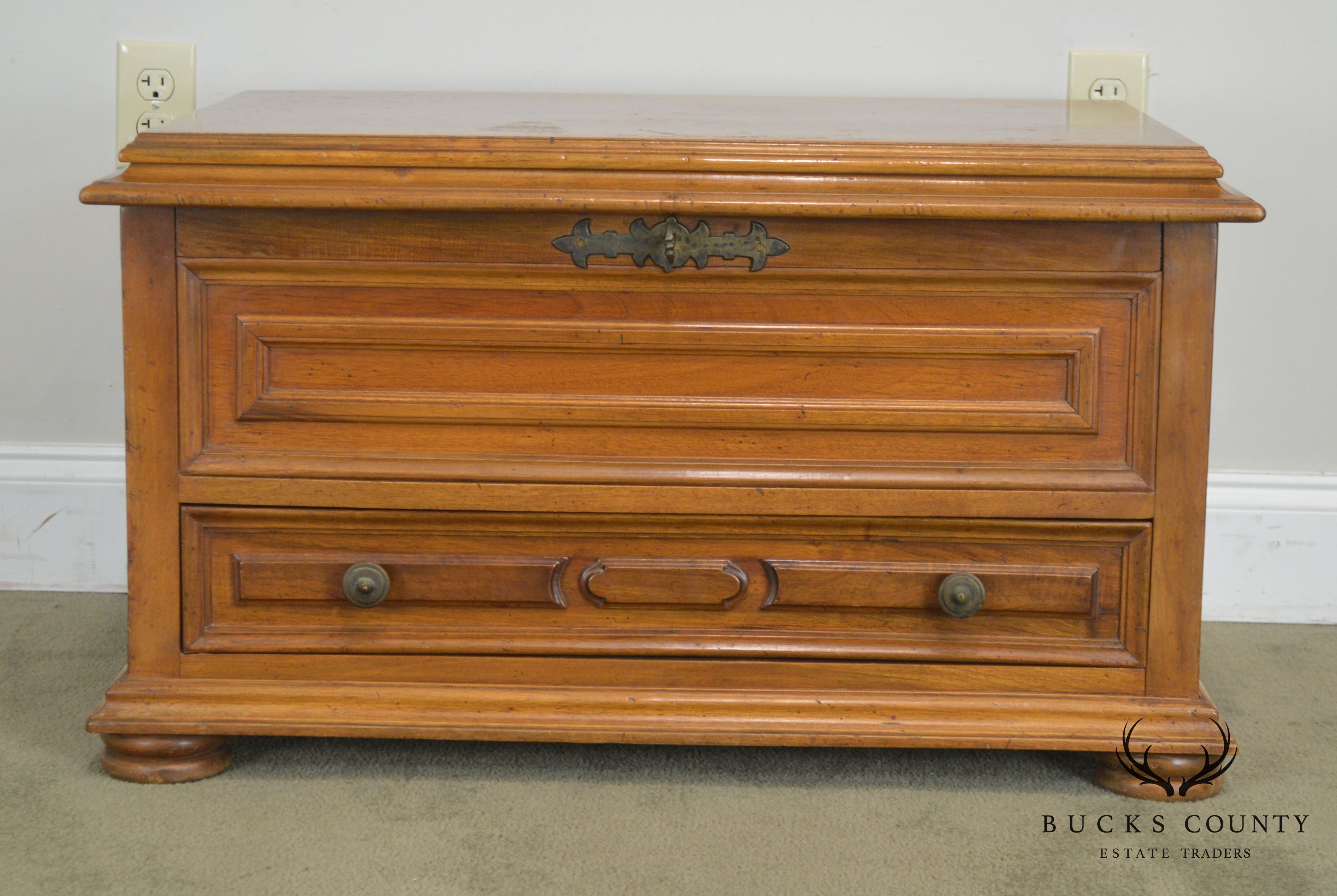 Italian Walnut Silverware Chest Made in Italy for Bloomingdales