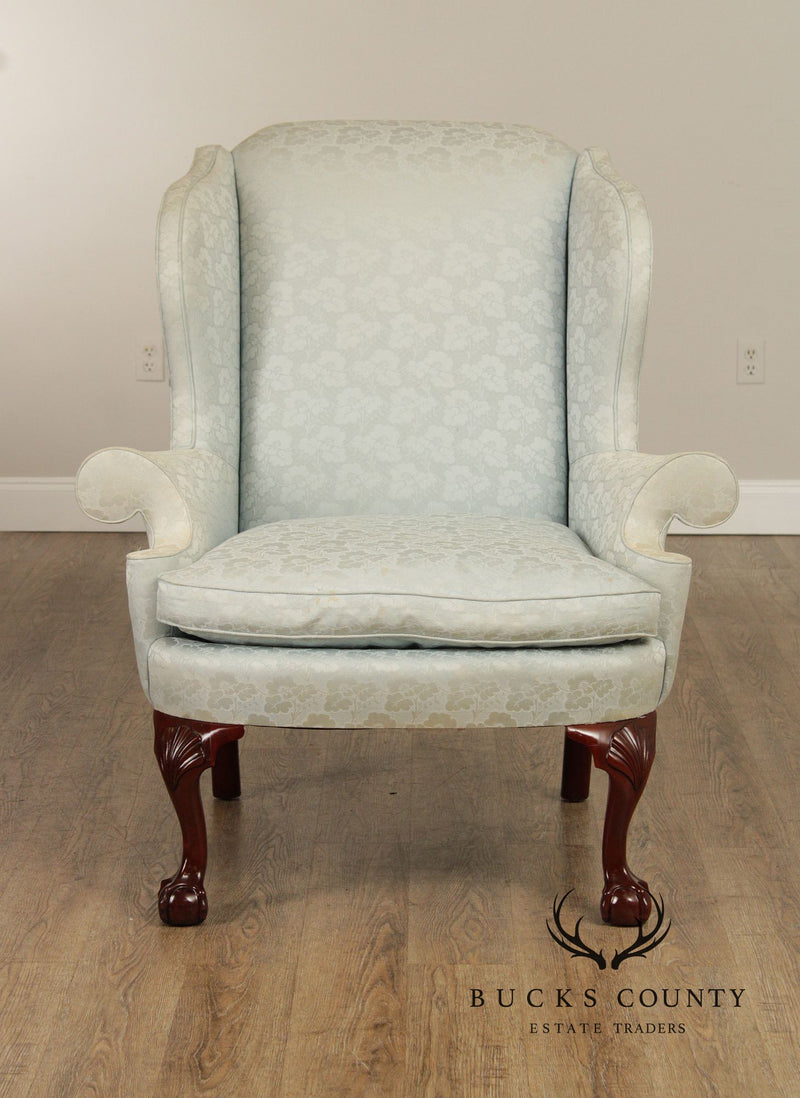 Kindel Winterthur Reproduction Mahogany Wing Chair
