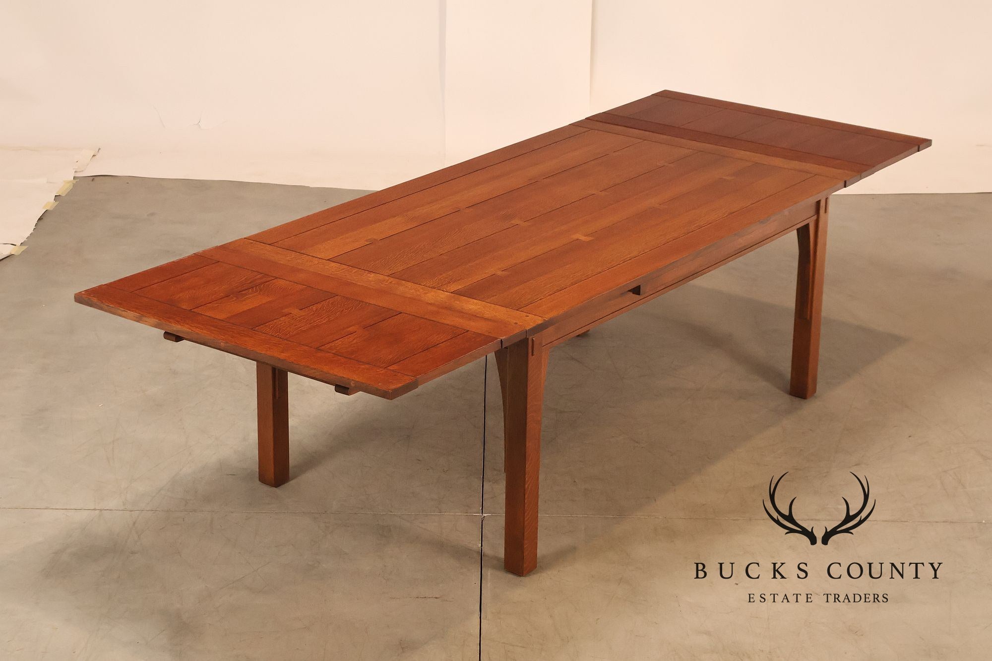 Stickley Mission Collection Oak Extendable Dining Table