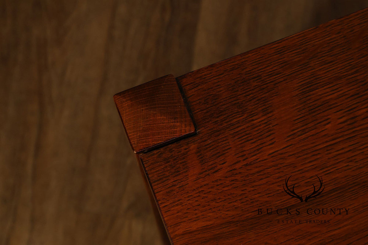 Stickley Mission Collection Pair Of Oak Three-Drawer Chests