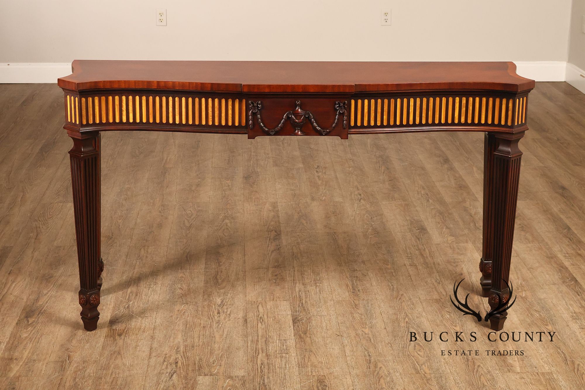 Henkel Harris Federal Style Mahogany Console Table