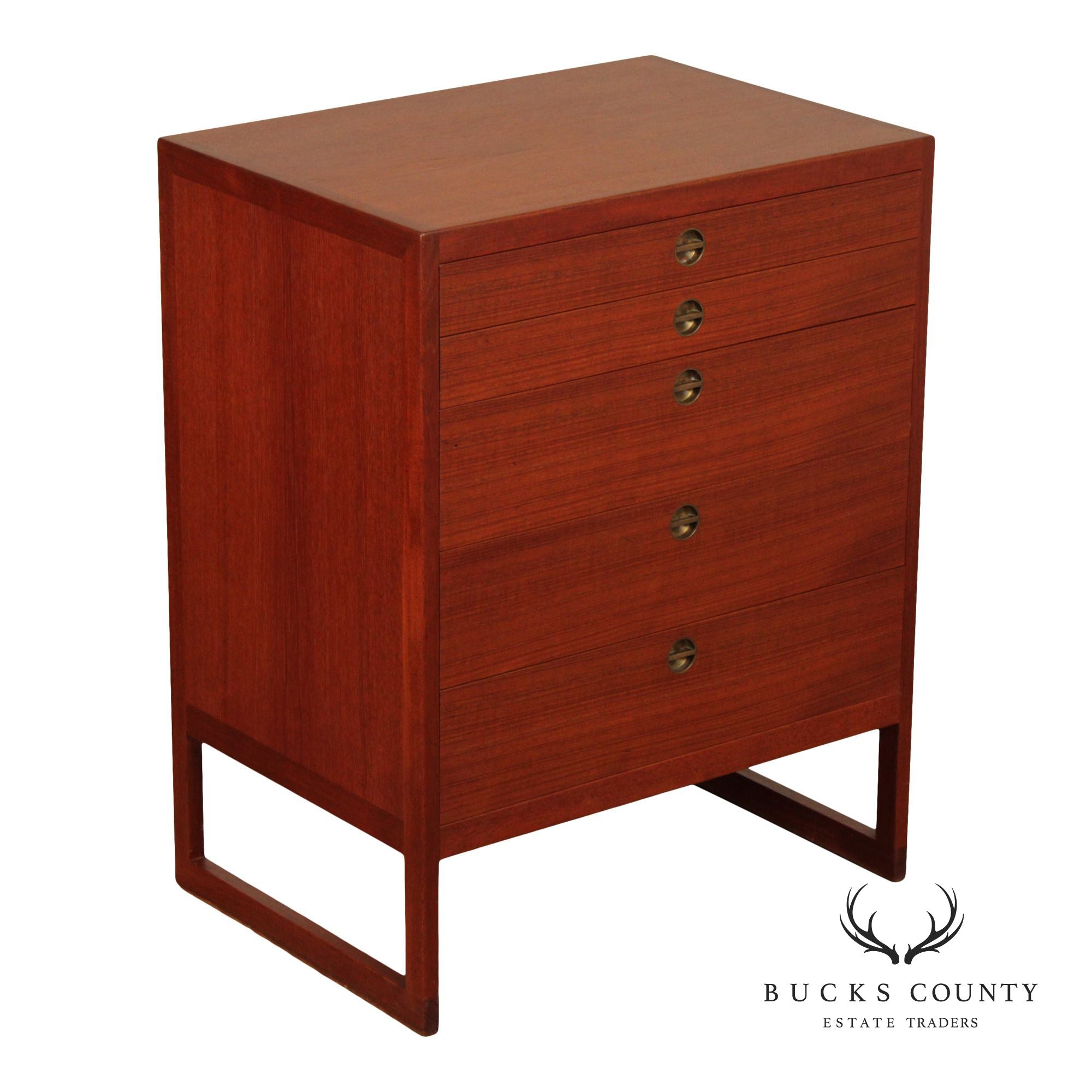 Borge Mogensen Danish Modern Teak Five Drawer Chest