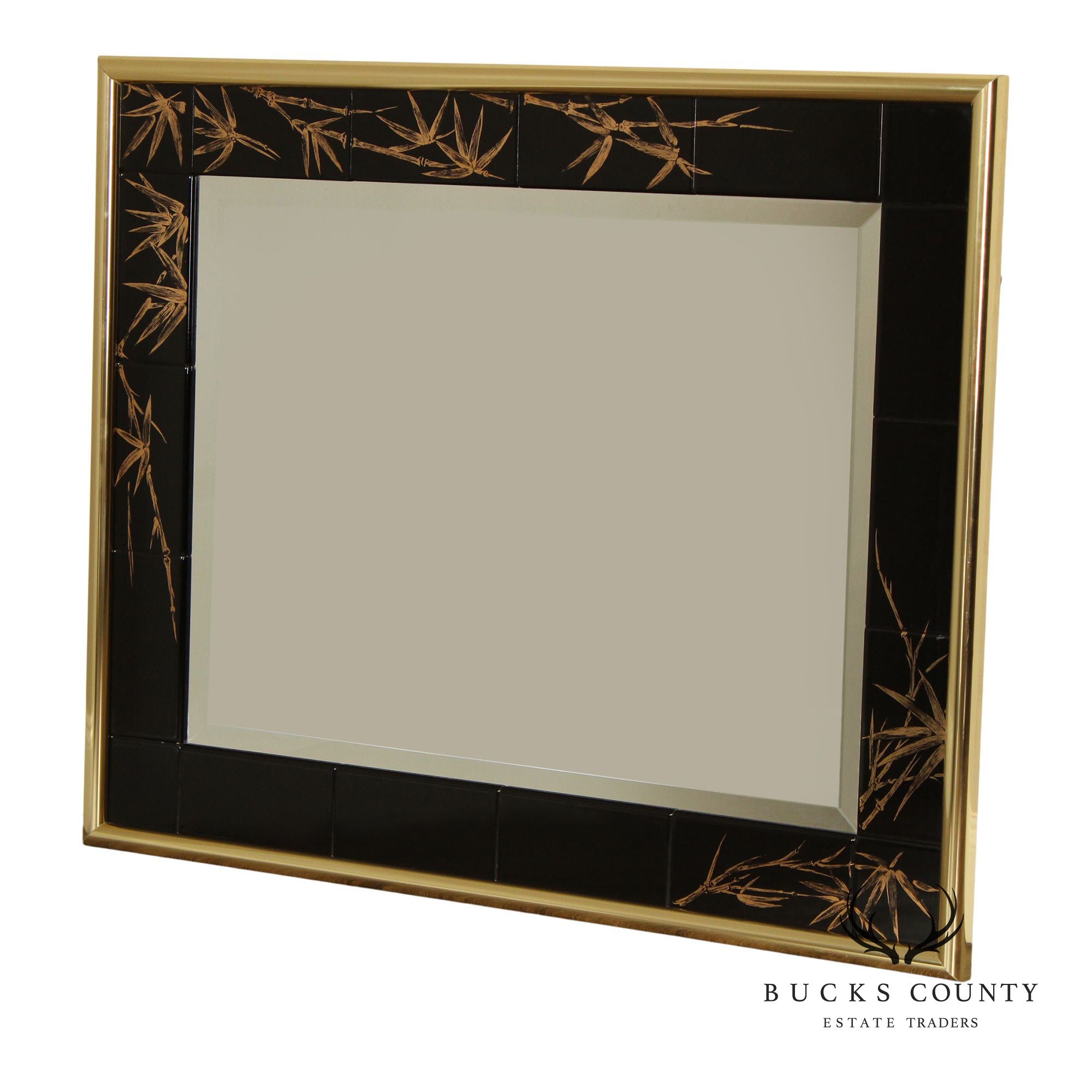 Autumn Guild Hollywood Regency Chinoiserie Wall Mirror