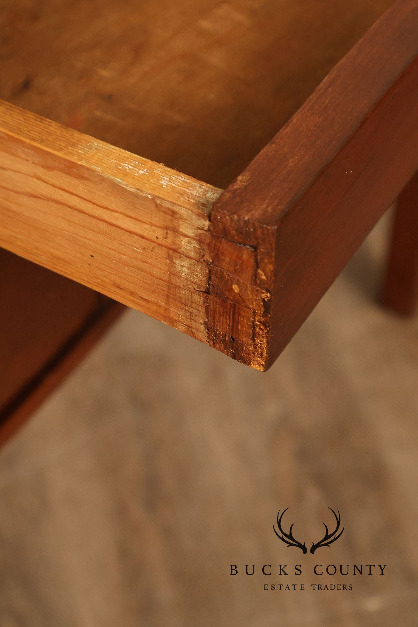Antique American Bench Made Server Table