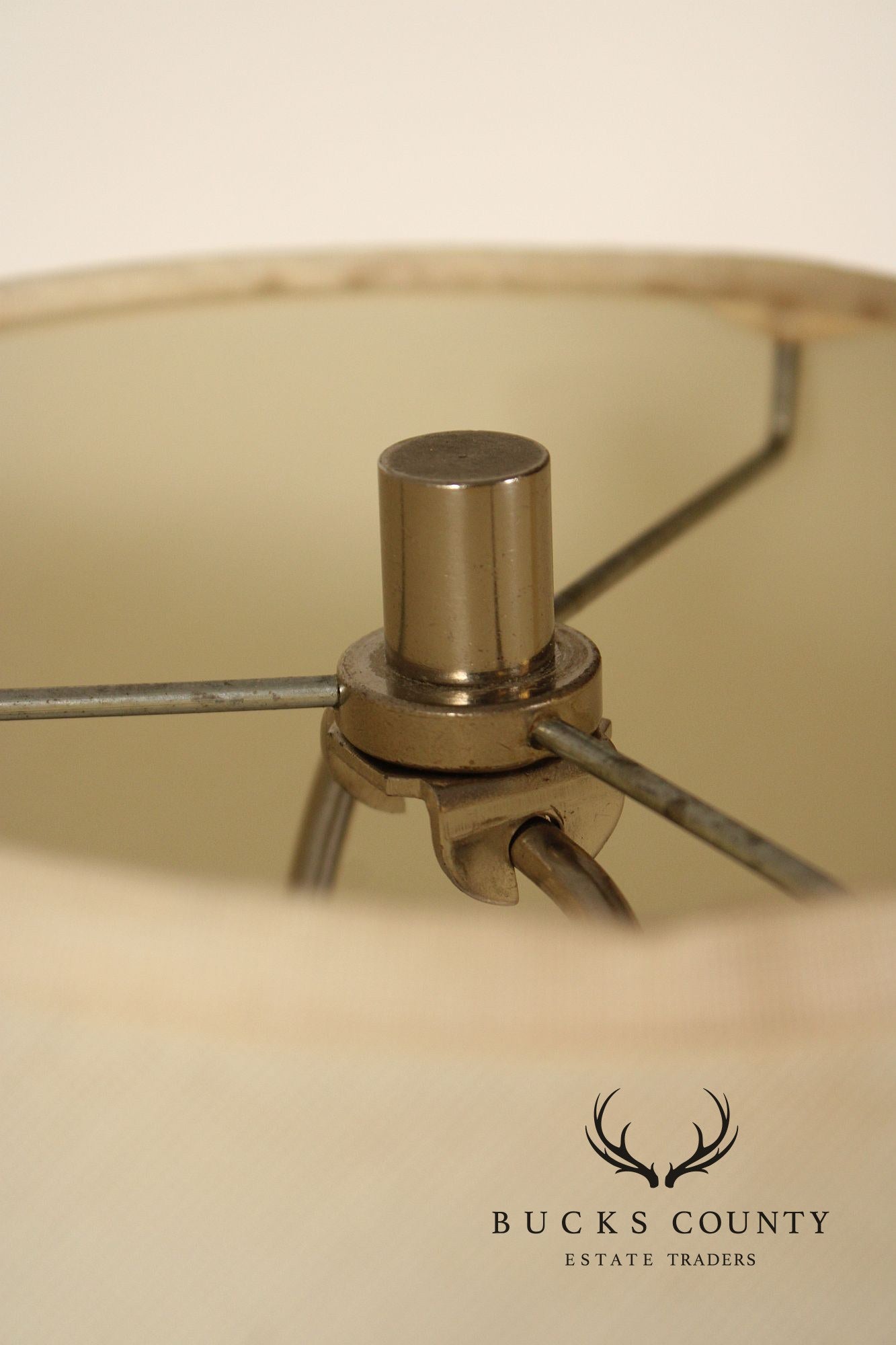 Richard Weiss & Harold Barr Modern Sculpted Chrome Table Lamp