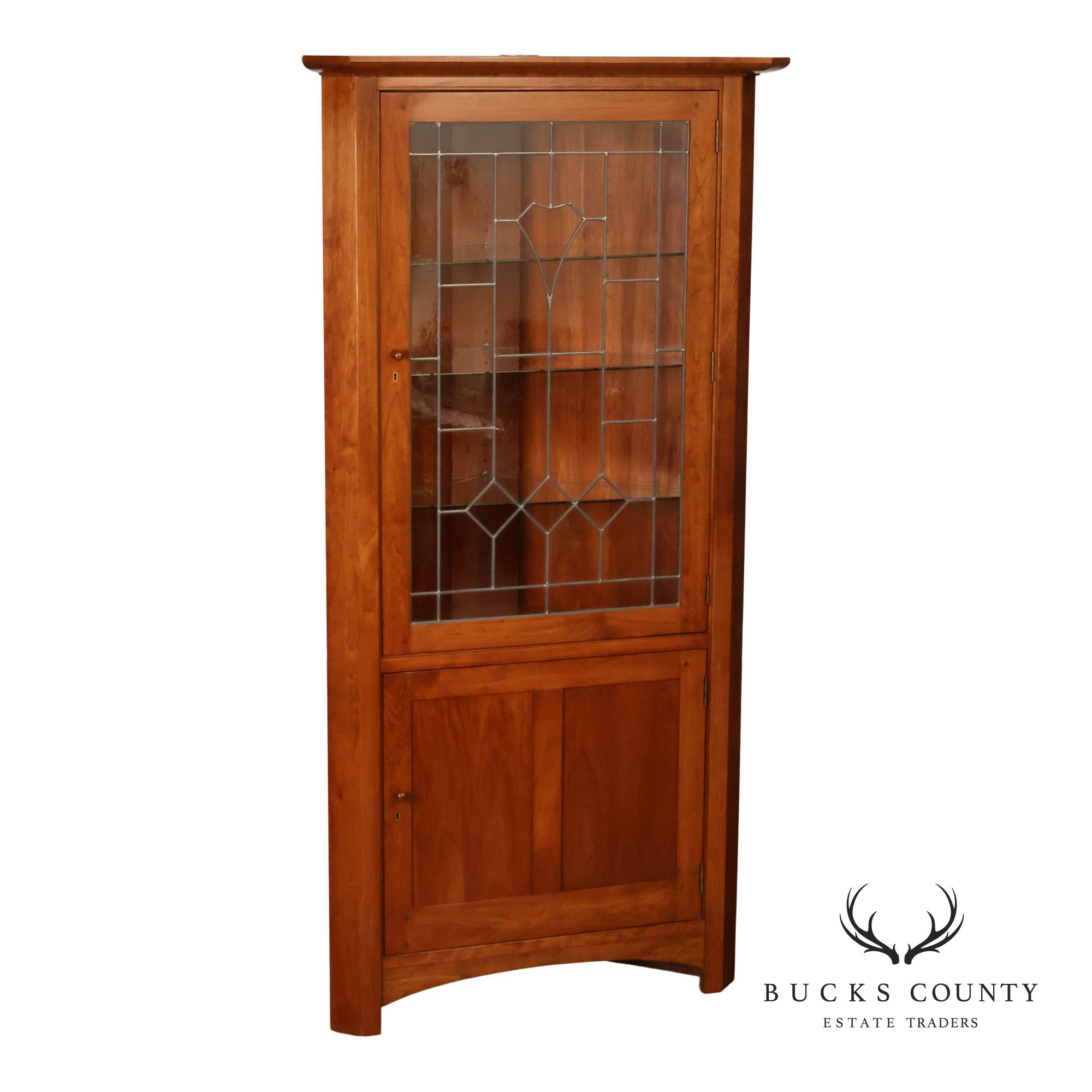 Stickley Mission Collection Cherry Corner Cabinet