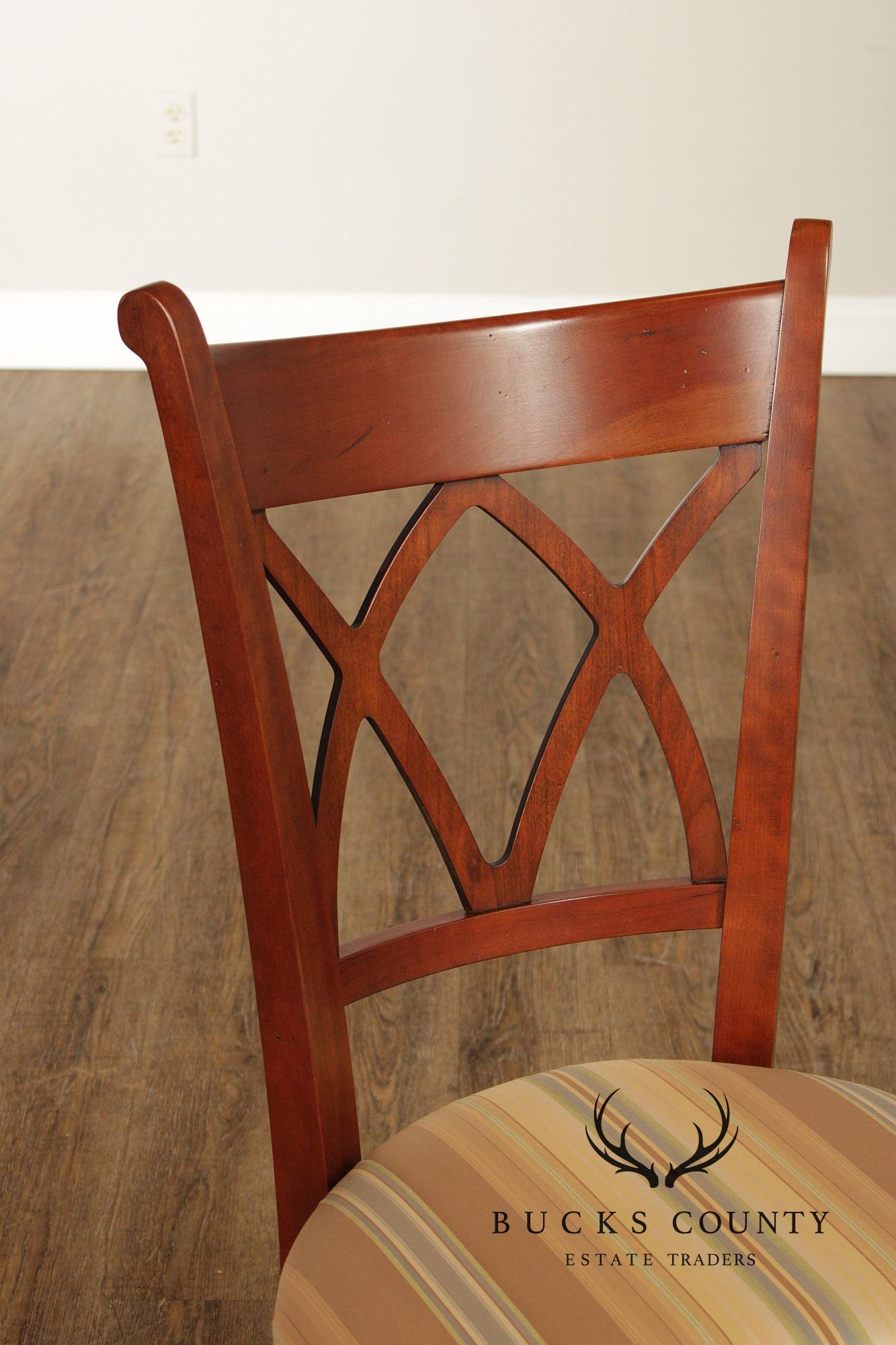 Harden Regency Style Set of Eight Cherry Dining Chairs