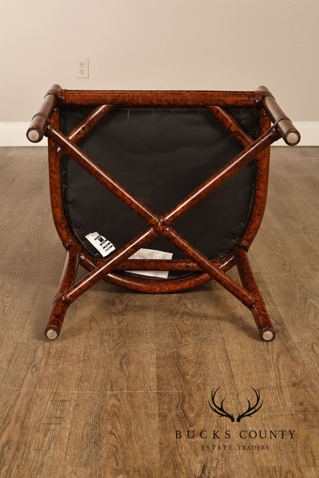Ficks Reed Set of Four Woven Rattan Dining Chairs