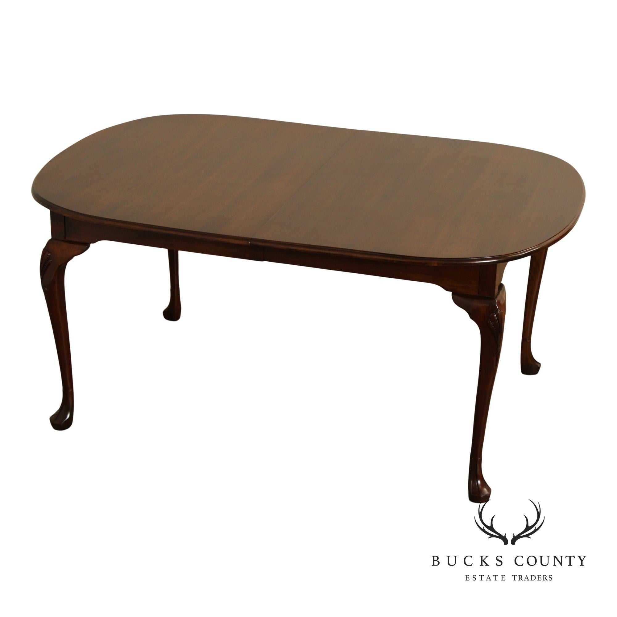 Harden Queen Anne Style Expandable Cherry Dining Table