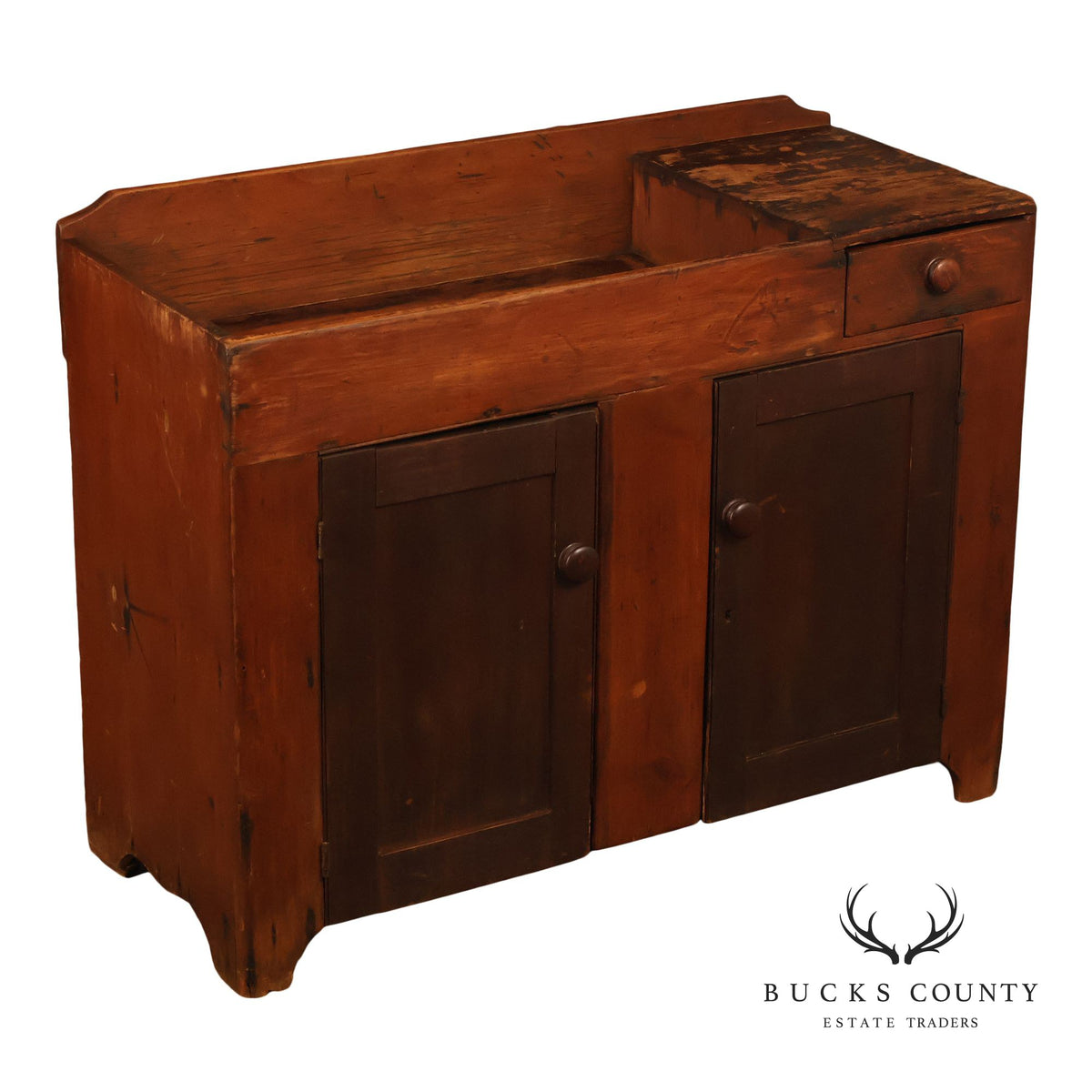 Antique Farmhouse Pine Dry Sink