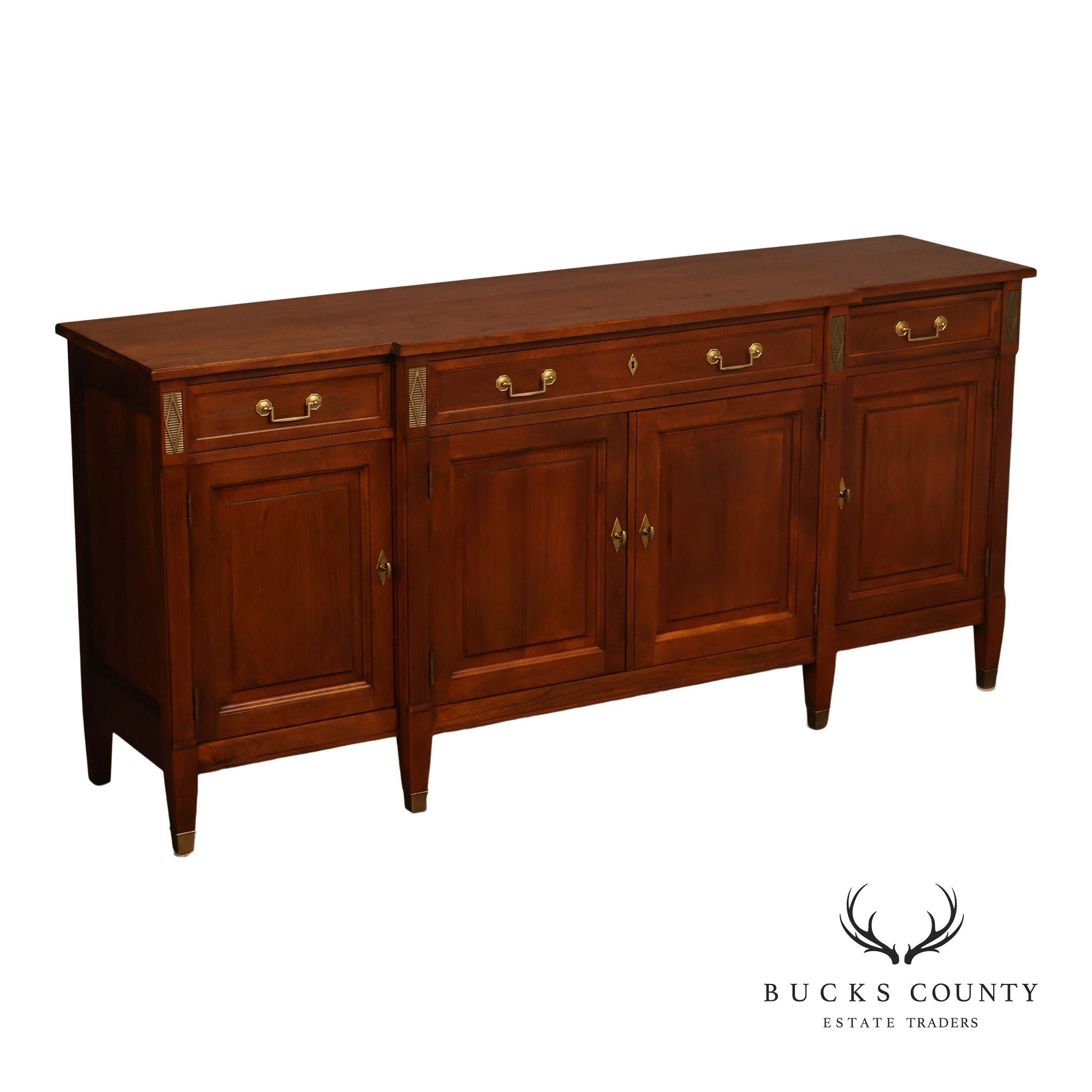 Stickley Directoire Style Cherry Four-Door Buffet Sideboard