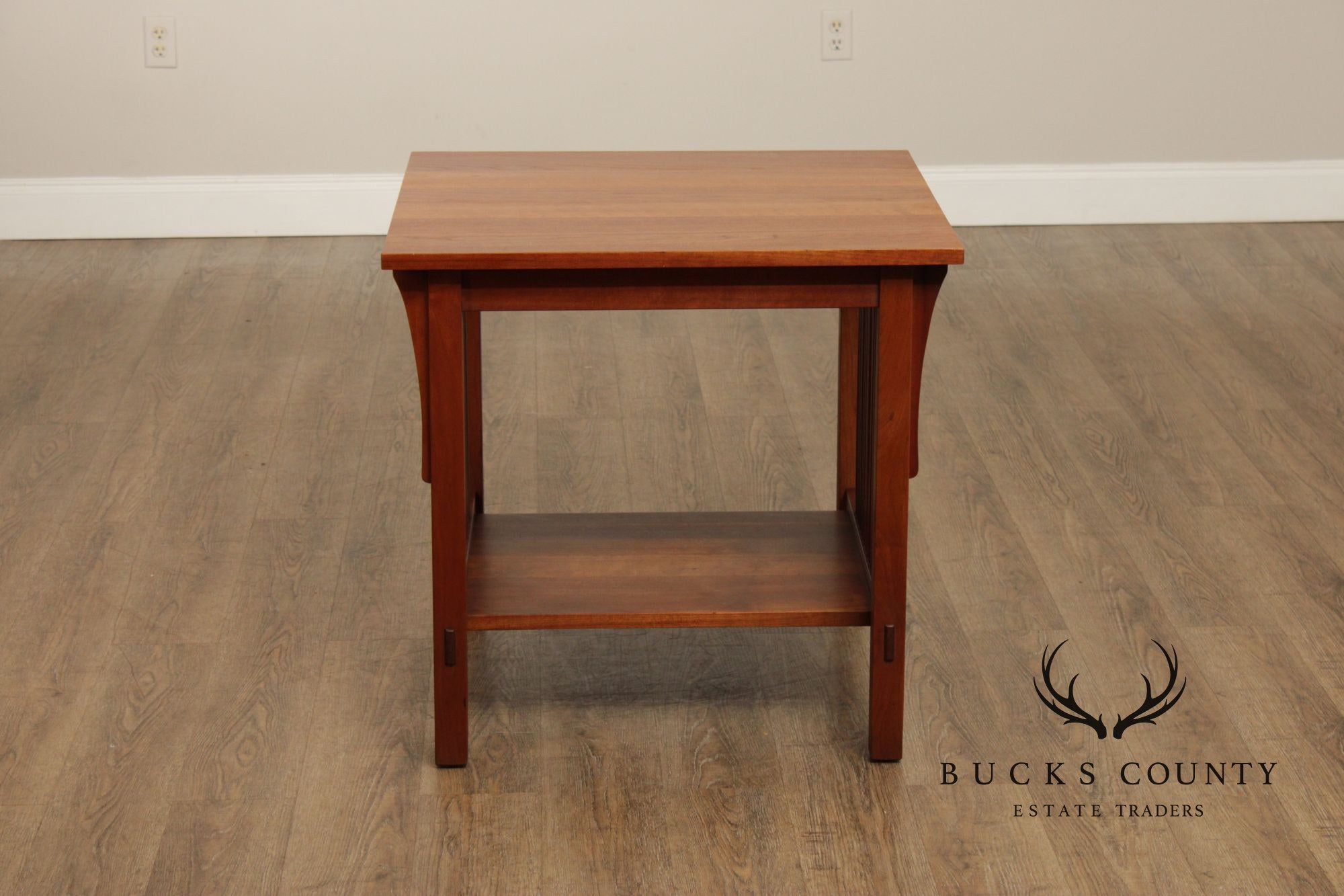 Stickley Mission Collection Cherry Spindle Lamp Table
