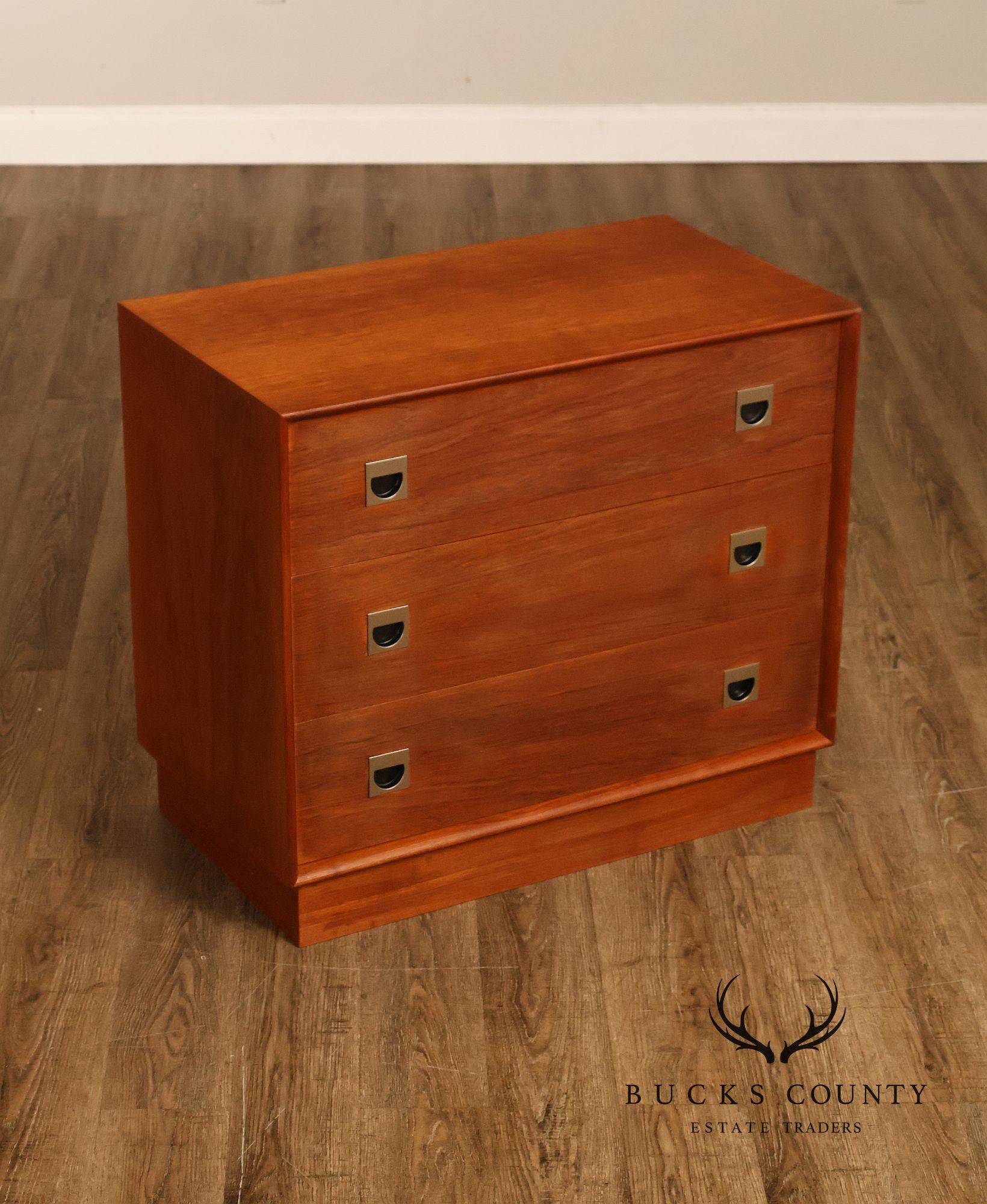 Mid Century Modern Teak Three Drawer Dresser