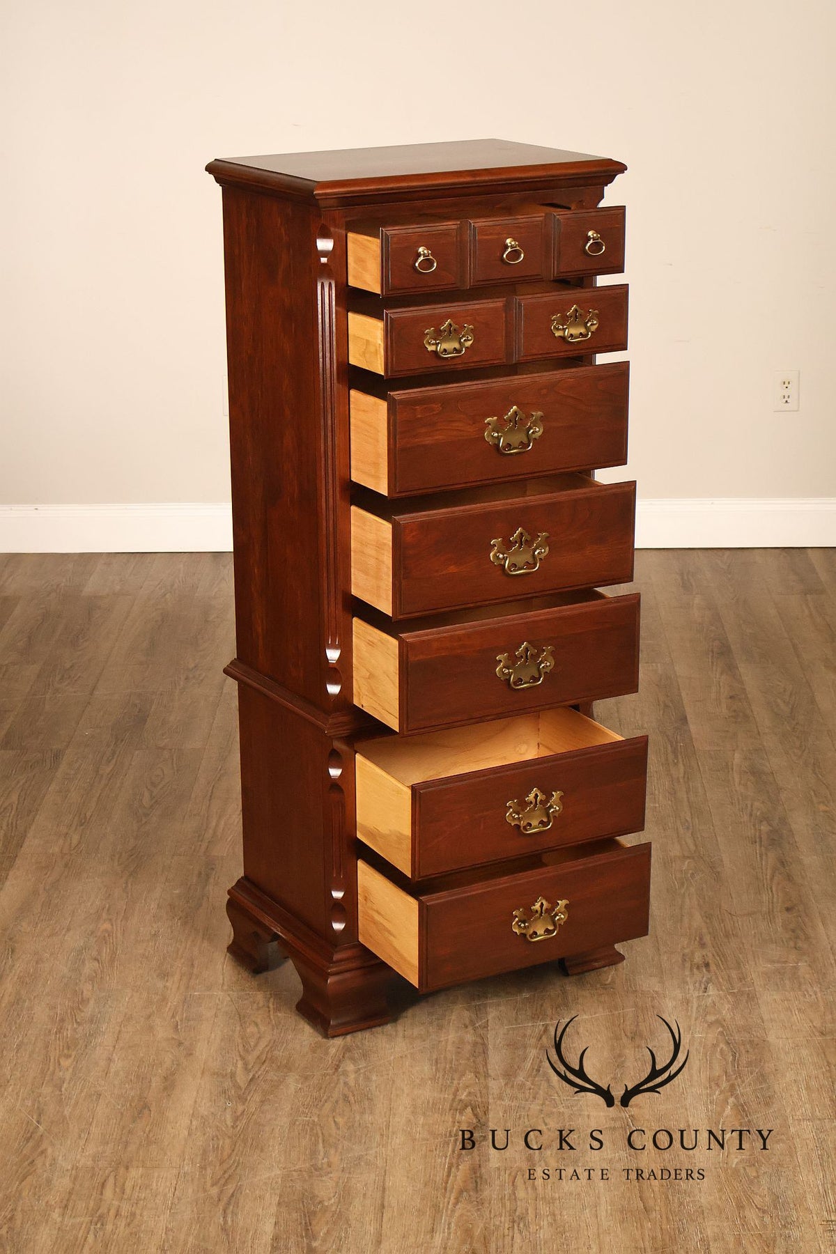 Pennsylvania House Traditional Solid Cherry Semainier Lingerie Chest
