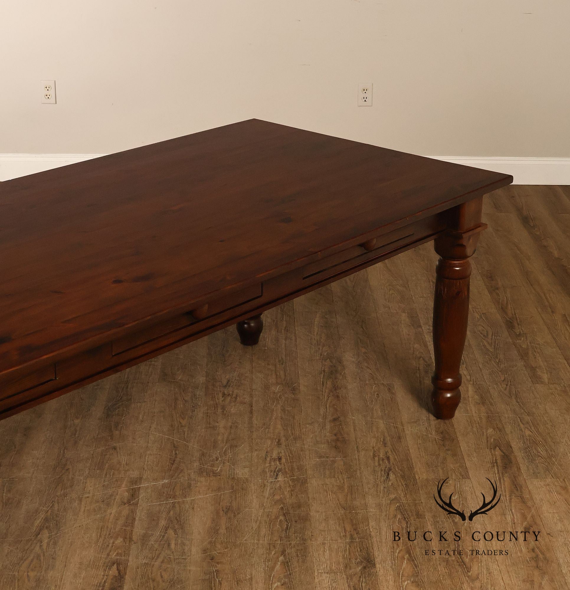 Farmhouse Style Large 8 Foot Pine Dining Table
